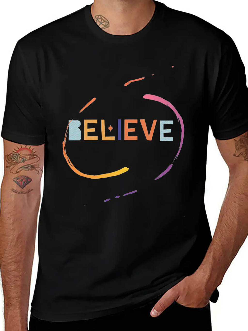 Believe – Faith And Confidence Design Stylish Everyday T-Shirt – Unisex Basic Cotton Tee