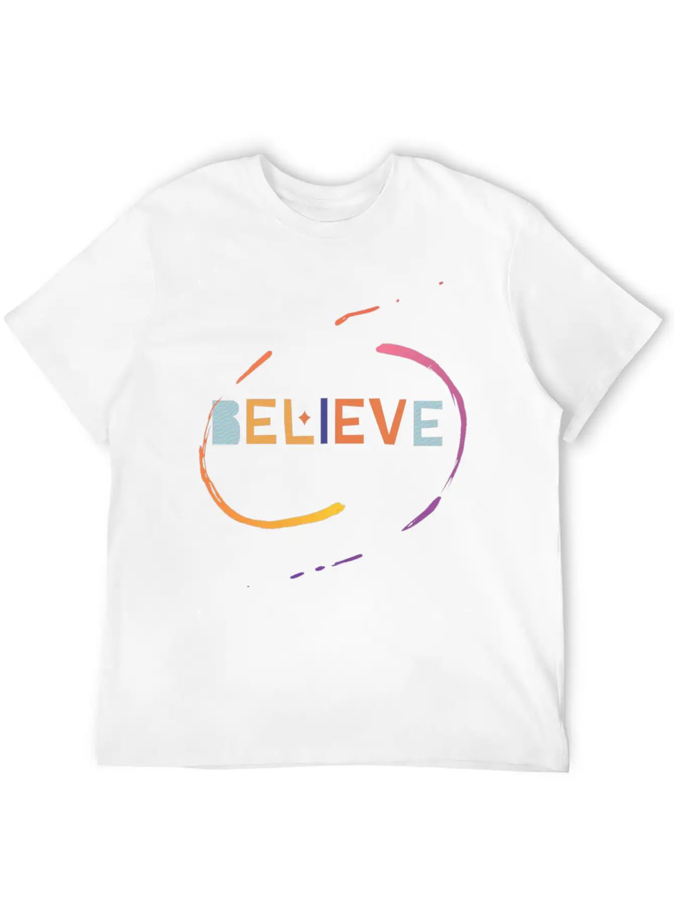 Believe – Faith And Confidence Design Stylish Everyday T-Shirt – Unisex Basic Cotton Tee