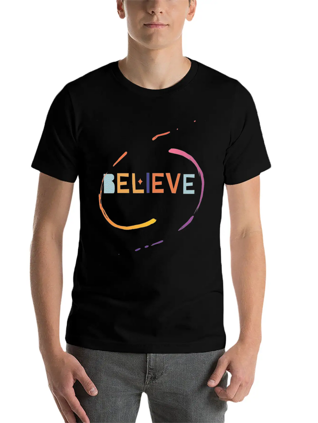Believe – Faith And Confidence Design Stylish Everyday T-Shirt – Unisex Basic Cotton Tee