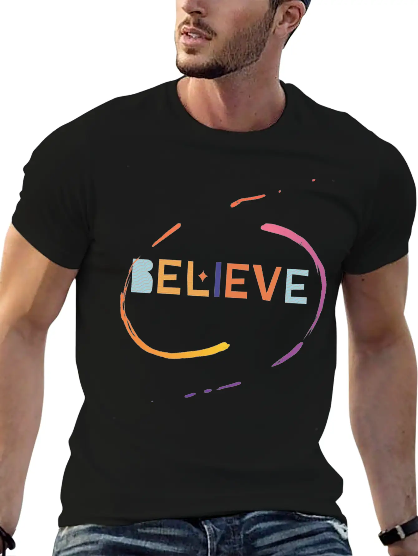 Believe – Faith And Confidence Design Stylish Everyday T-Shirt – Unisex Basic Cotton Tee