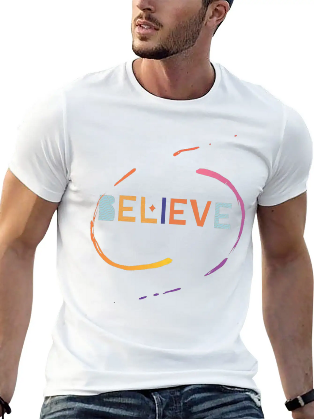 Believe – Faith And Confidence Design Stylish Everyday T-Shirt – Unisex Basic Cotton Tee