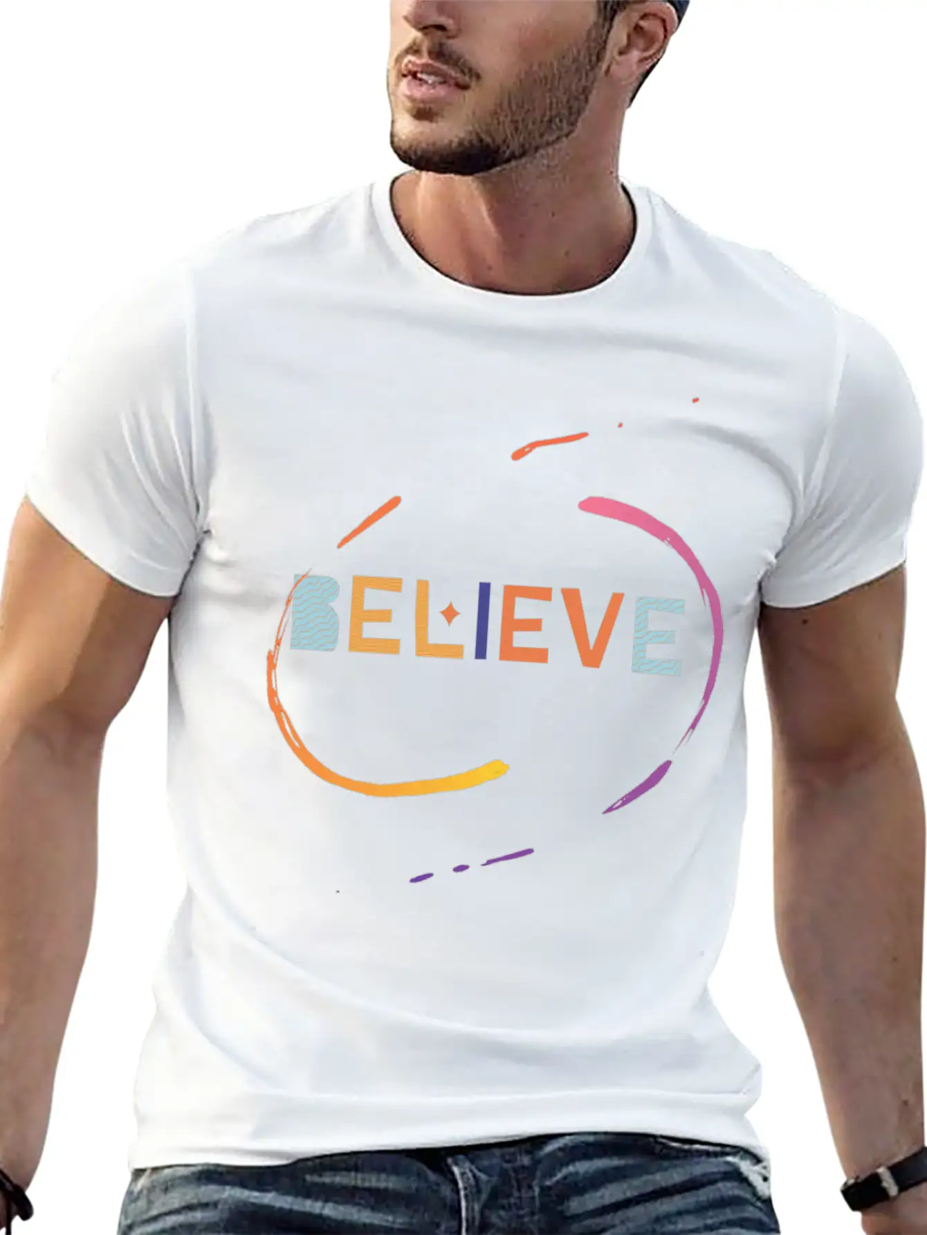 Believe – Faith And Confidence Design Stylish Everyday T-Shirt – Unisex Basic Cotton Tee