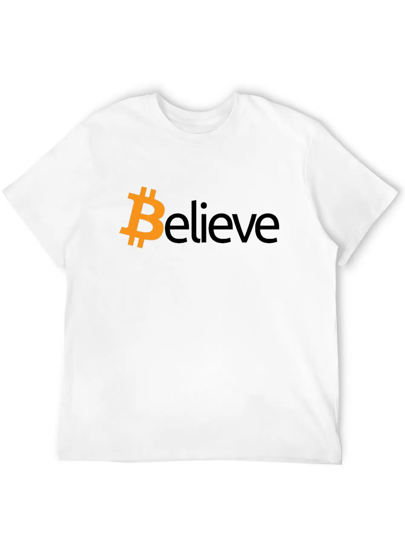 Believe In Bitcoin Crypto Miner BTC Believecrypto Basic Graphic T-Shirt – Daily Comfort In Soft Cotton