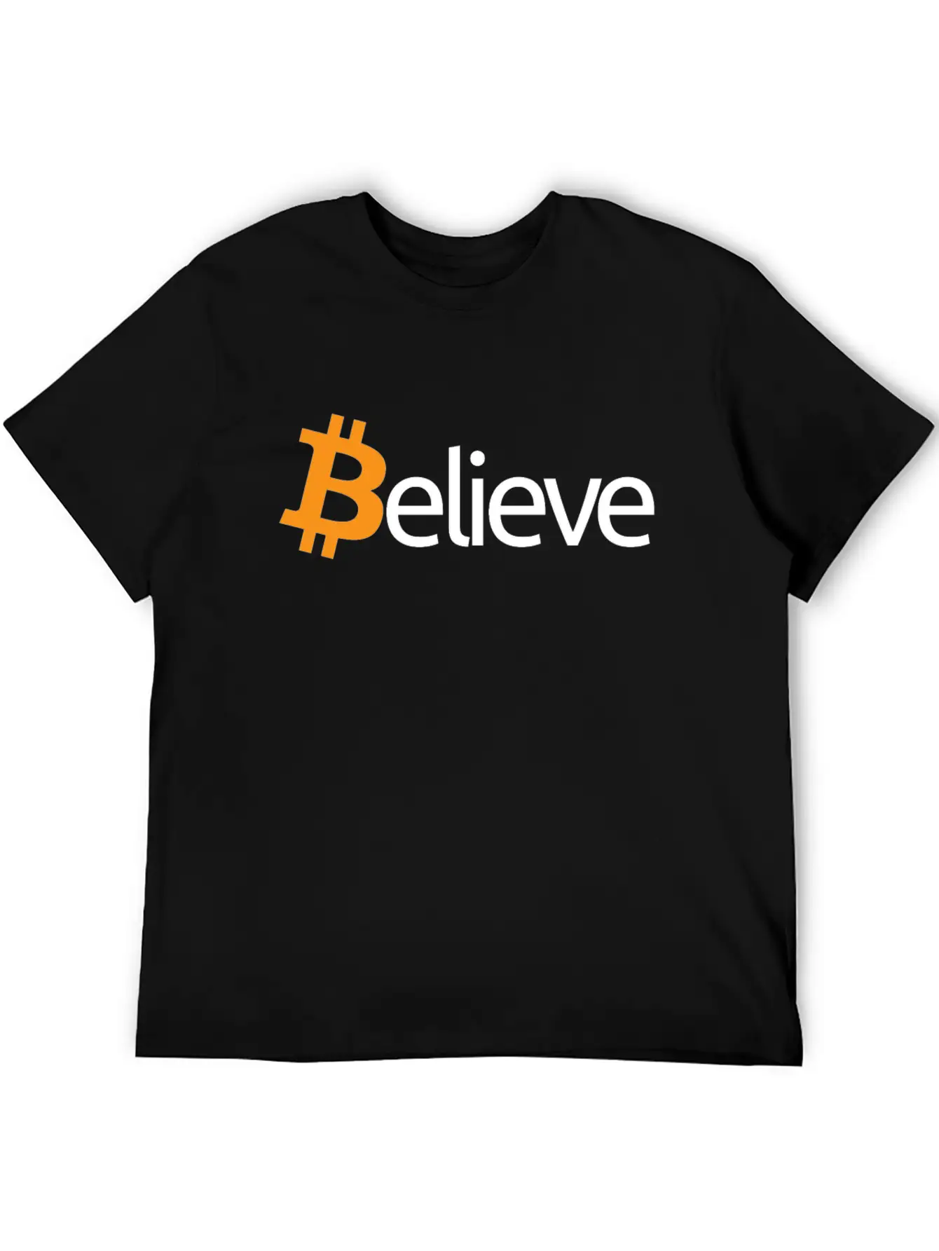 Believe In Bitcoin Crypto Miner BTC Believecrypto Basic Graphic T-Shirt – Daily Comfort In Soft Cotton