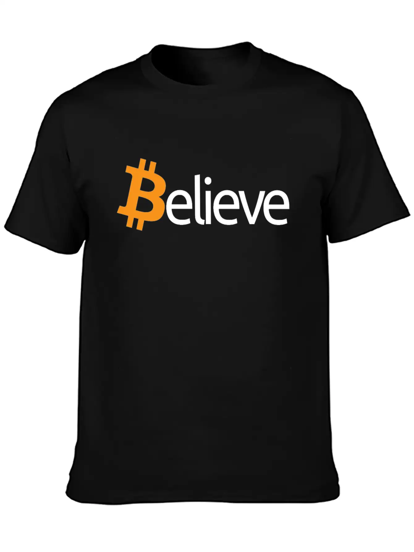 Believe In Bitcoin Crypto Miner BTC Believecrypto Basic Graphic T-Shirt – Daily Comfort In Soft Cotton