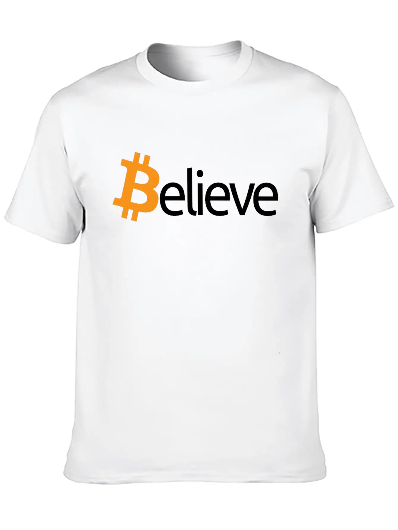 Believe In Bitcoin Crypto Miner BTC Believecrypto Basic Graphic T-Shirt – Daily Comfort In Soft Cotton