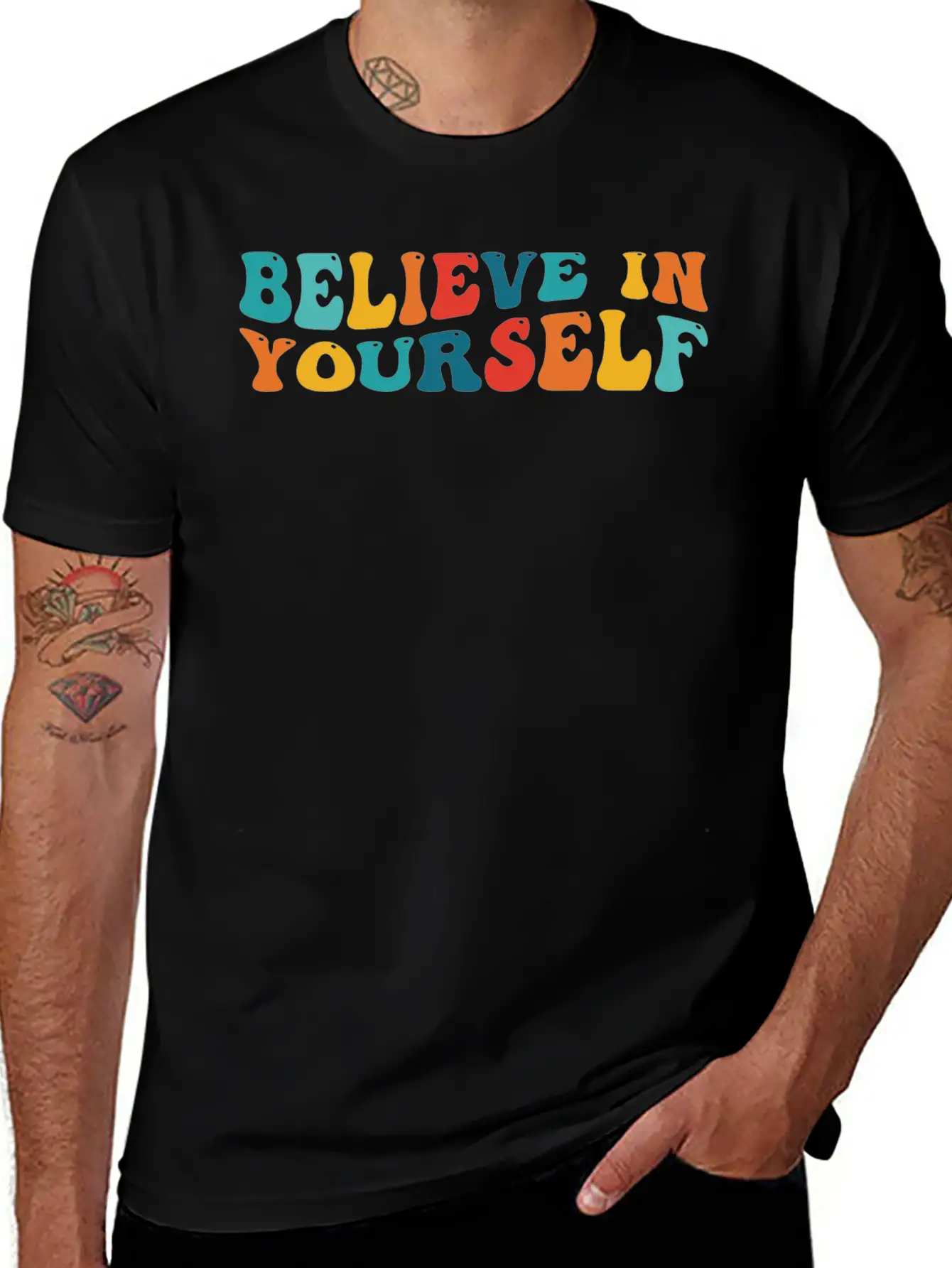 Believe In Yourself Motivational Classic Cotton Tee – Unisex Comfort For Any Season