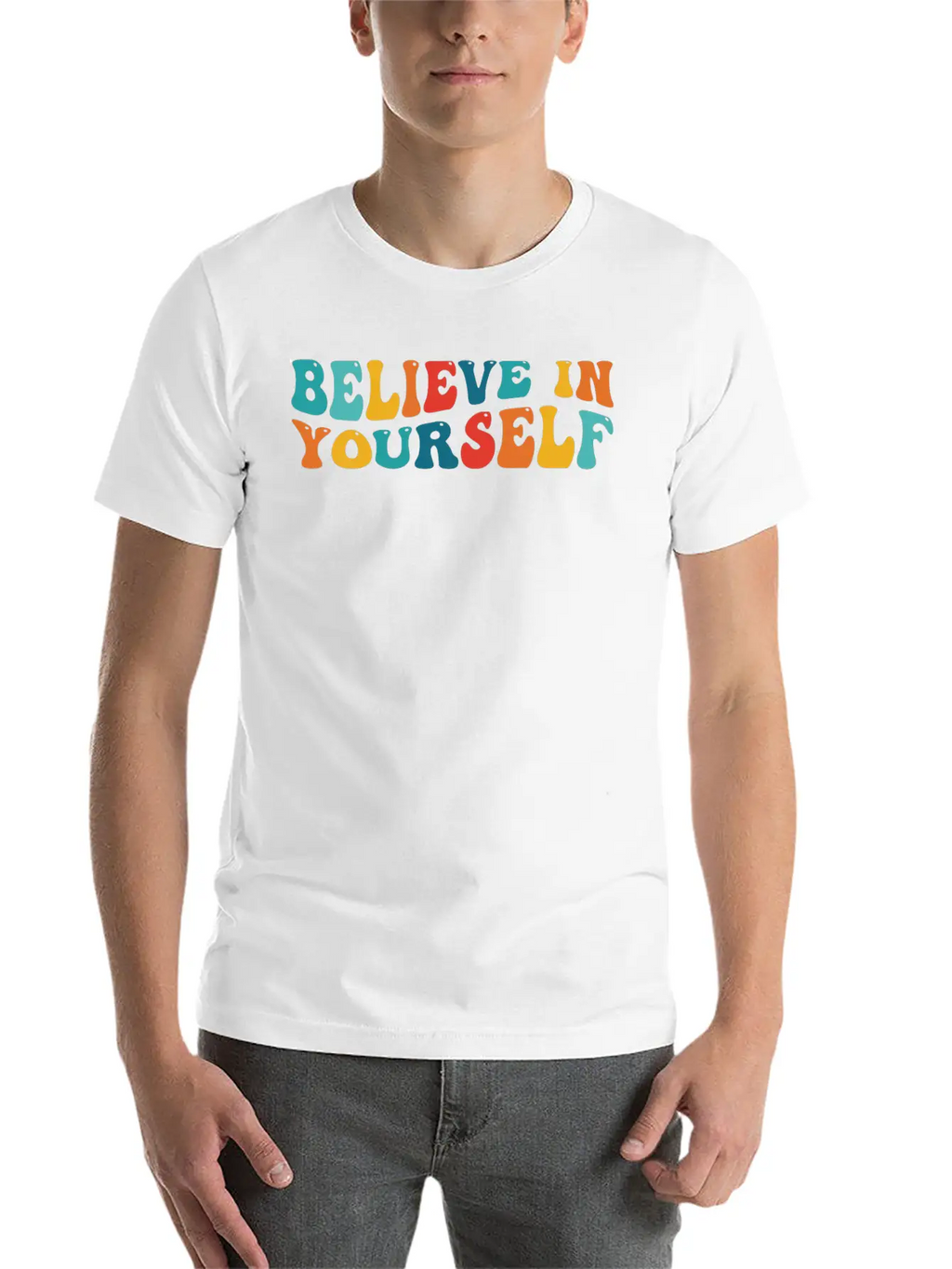 Believe In Yourself Motivational Classic Cotton Tee – Unisex Comfort For Any Season