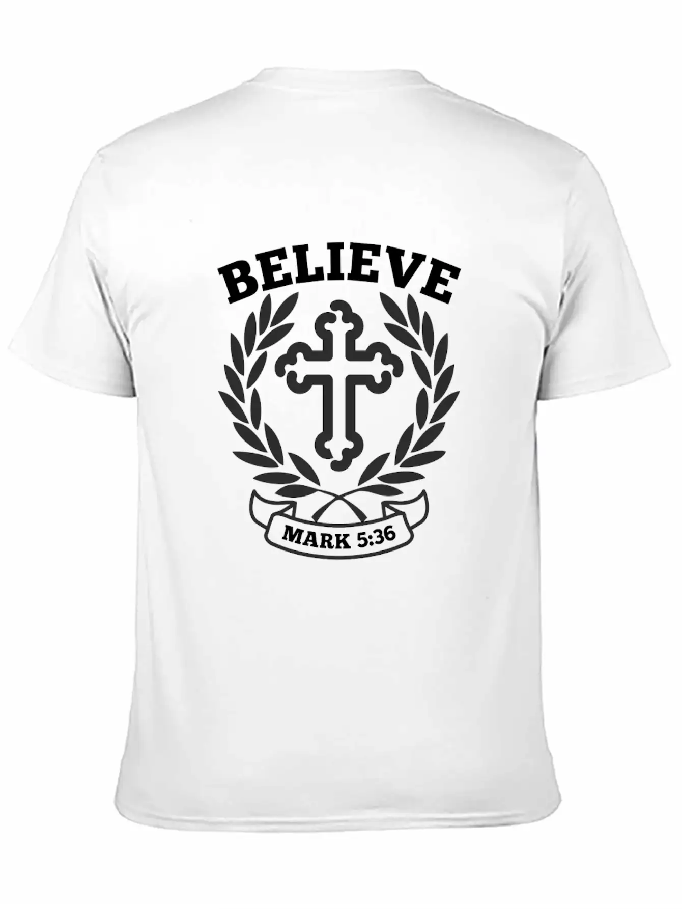 Believe Mark 5 36 Bible Verse Quote Classic Cotton Tee – Unisex Comfort For Any Season