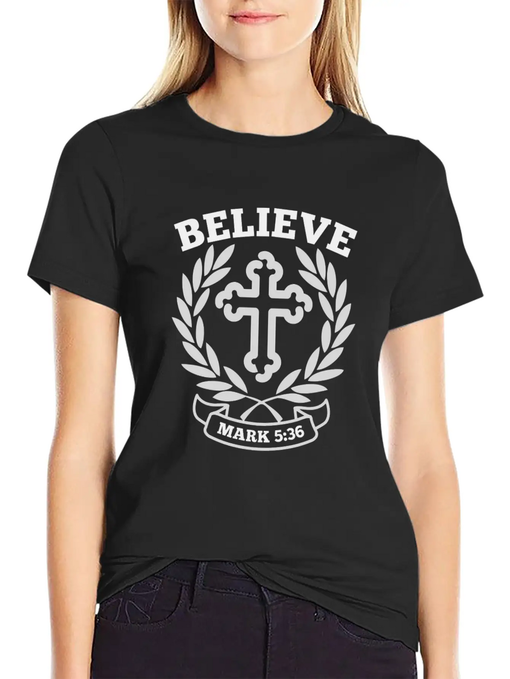 Believe Mark 5 36 Bible Verse Quote Classic Cotton Tee – Unisex Comfort For Any Season