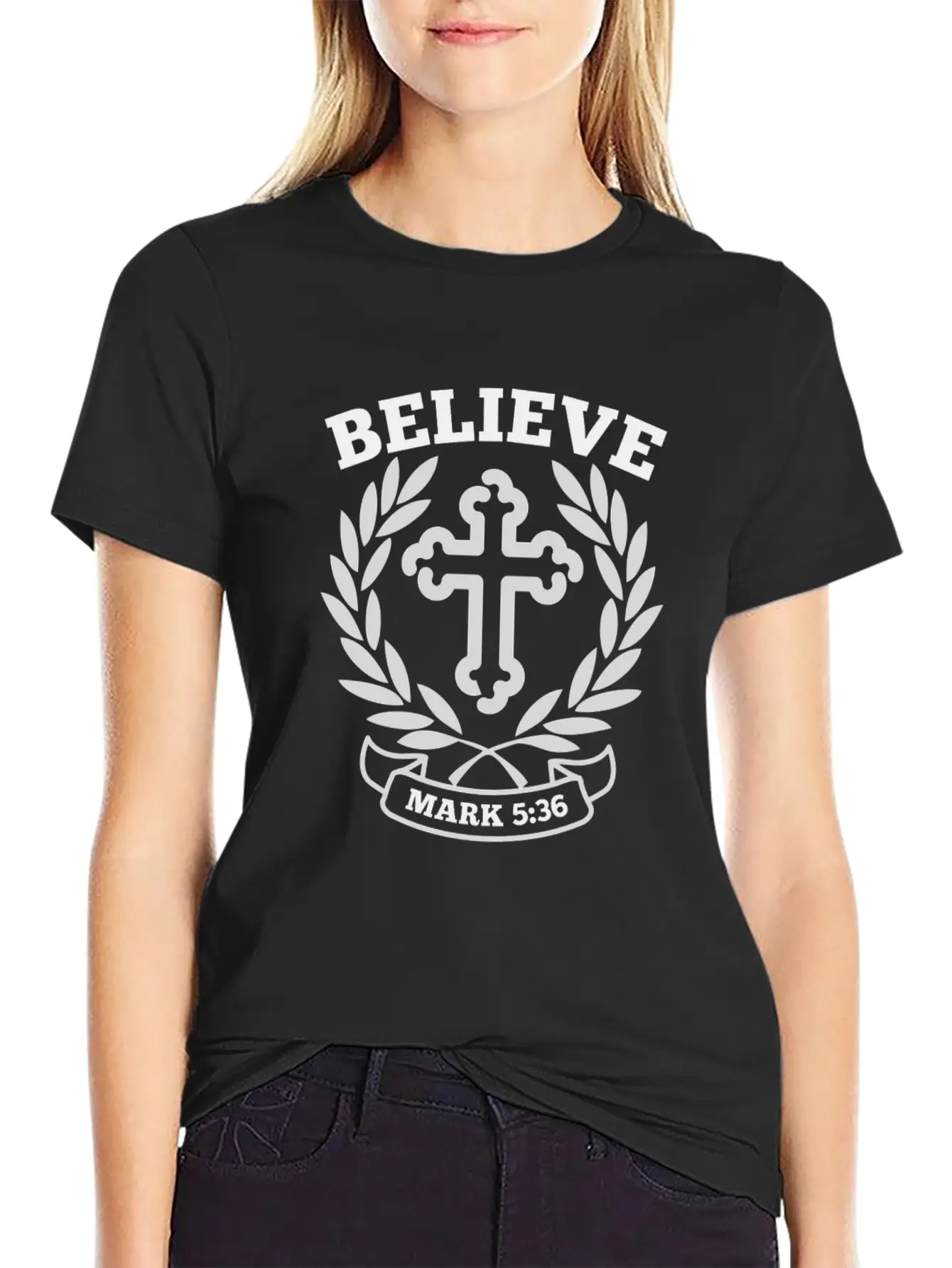 Believe Mark 5 36 Bible Verse Quote Classic Cotton Tee – Unisex Comfort For Any Season