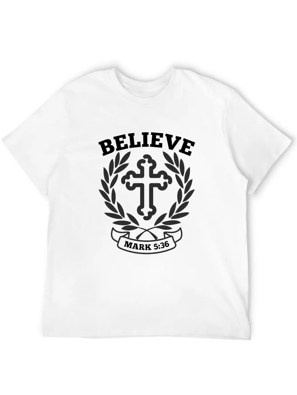 Believe Mark 5 36 Bible Verse Quote Classic Cotton Tee – Unisex Comfort For Any Season