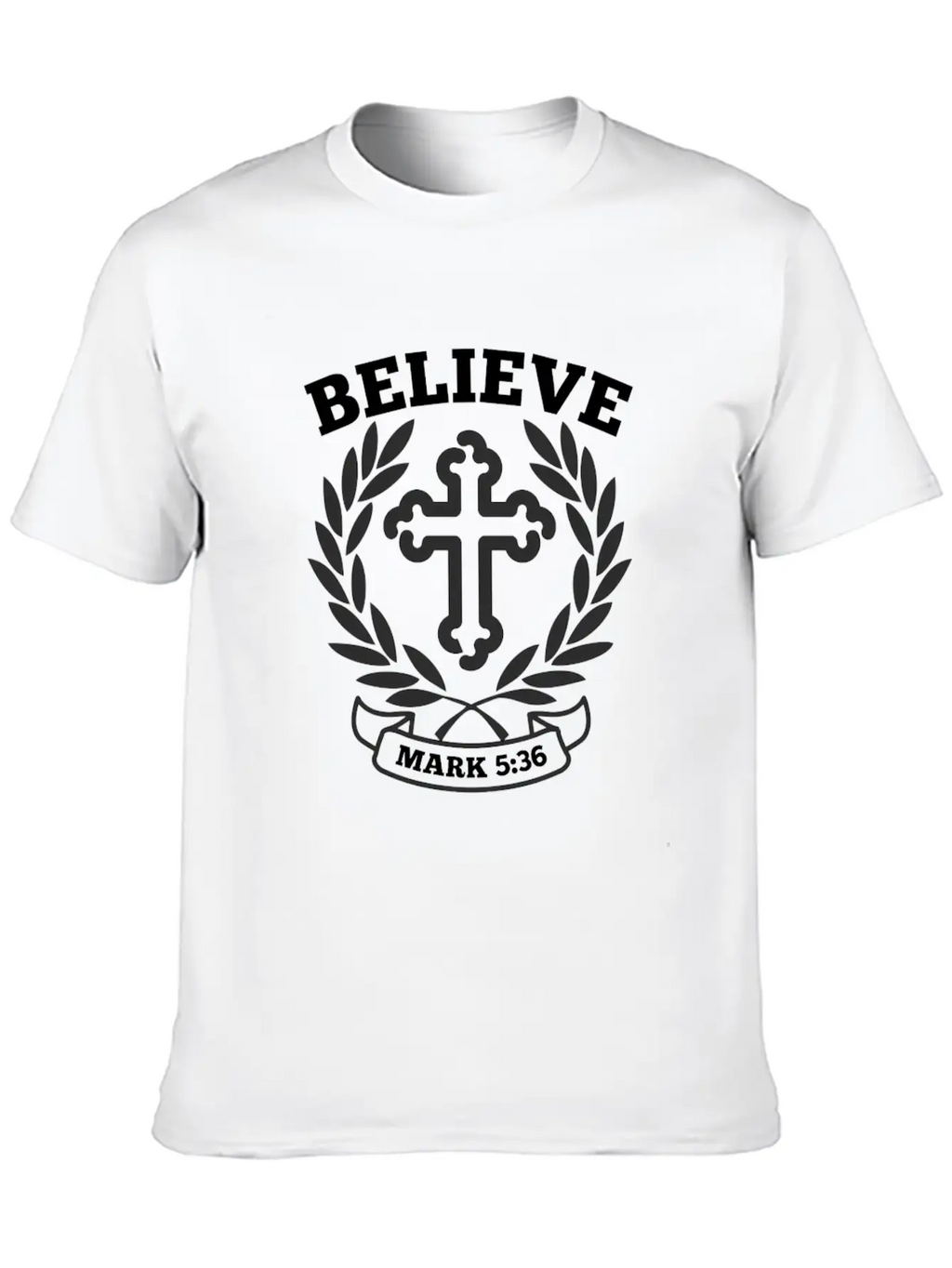 Believe Mark 5 36 Bible Verse Quote Classic Cotton Tee – Unisex Comfort For Any Season