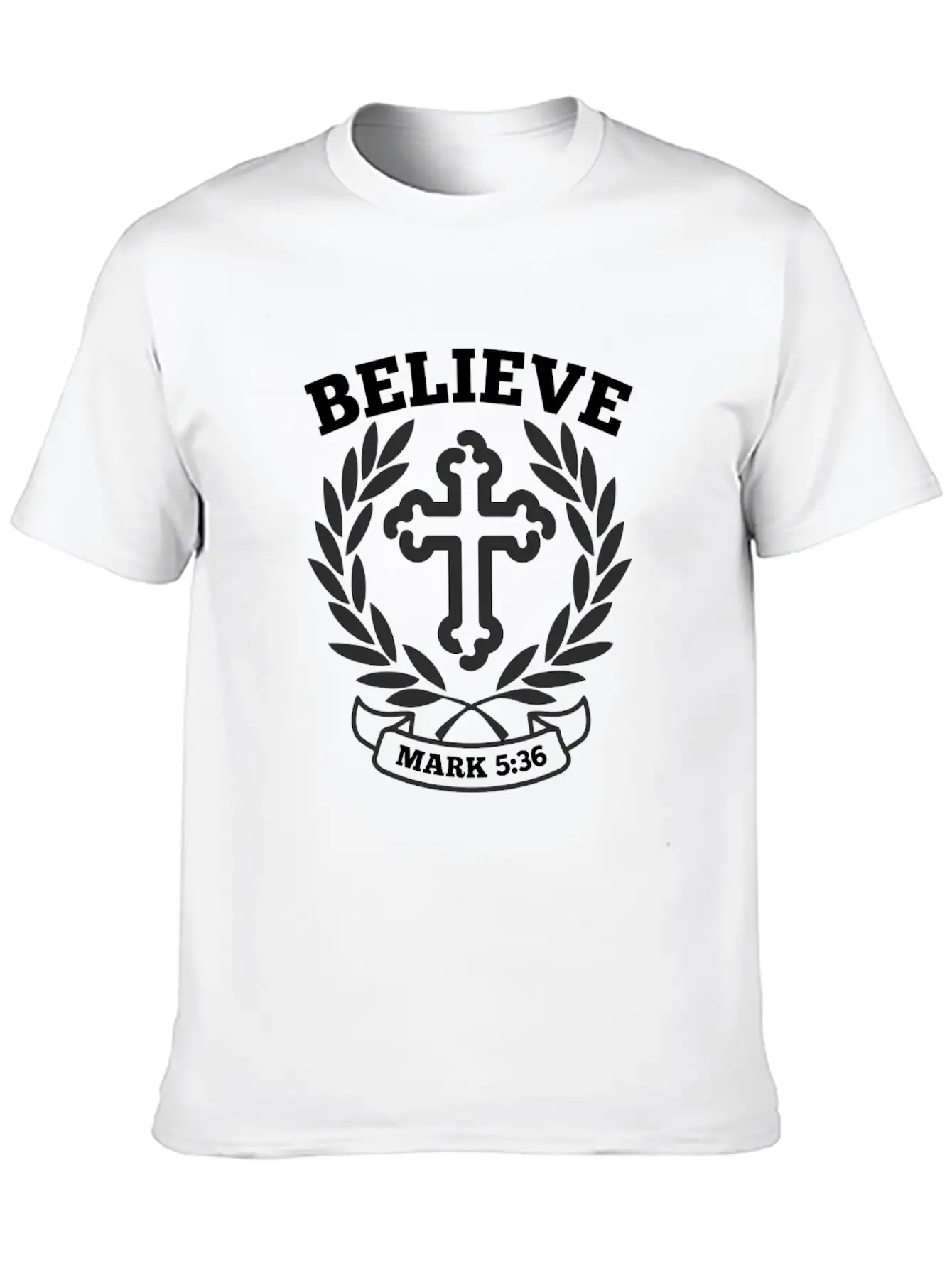 Believe Mark 5 36 Bible Verse Quote Classic Cotton Tee – Unisex Comfort For Any Season