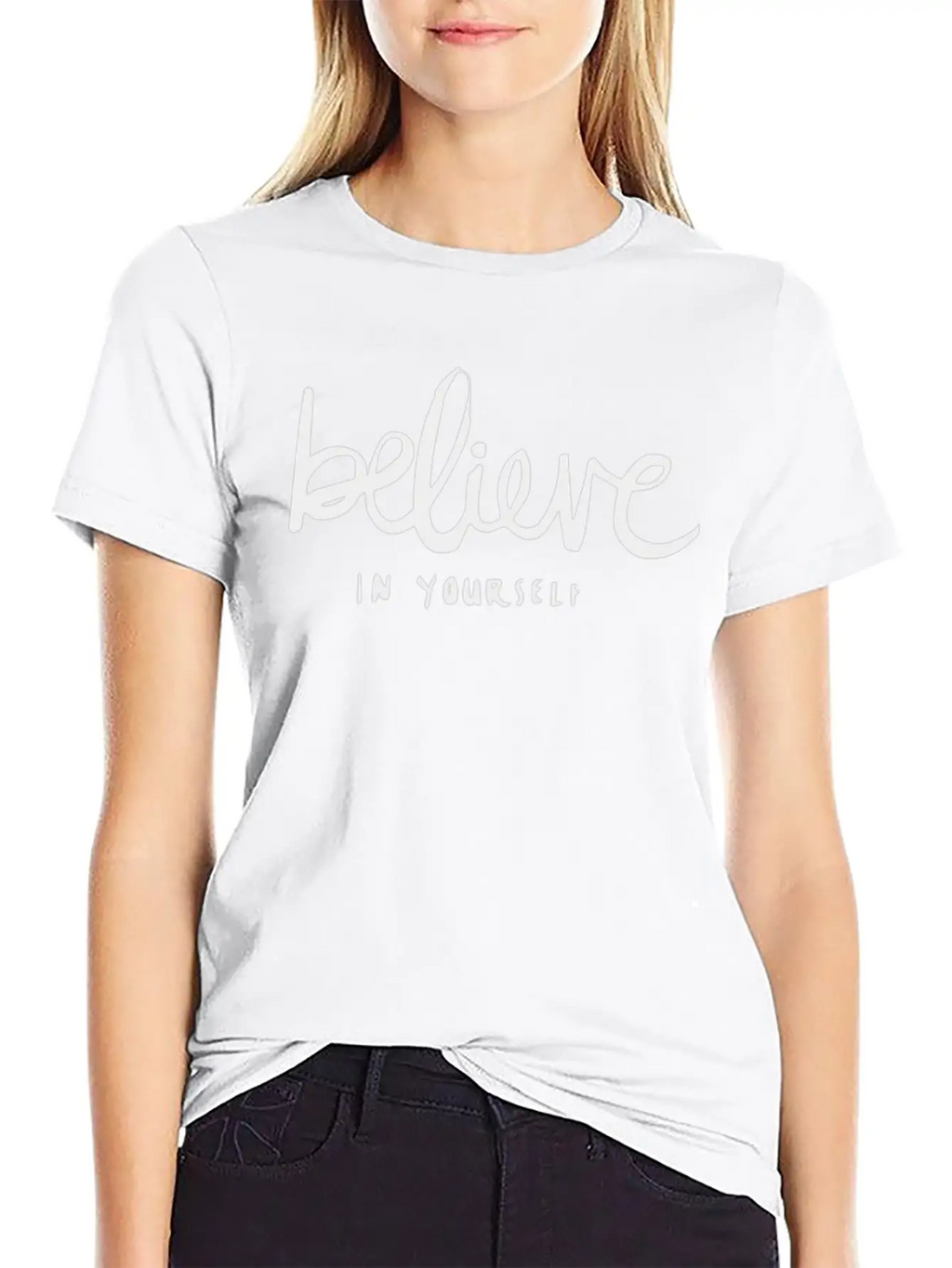 Believe Self Unisex Casual T-Shirt – Clean Design For Daily Comfort