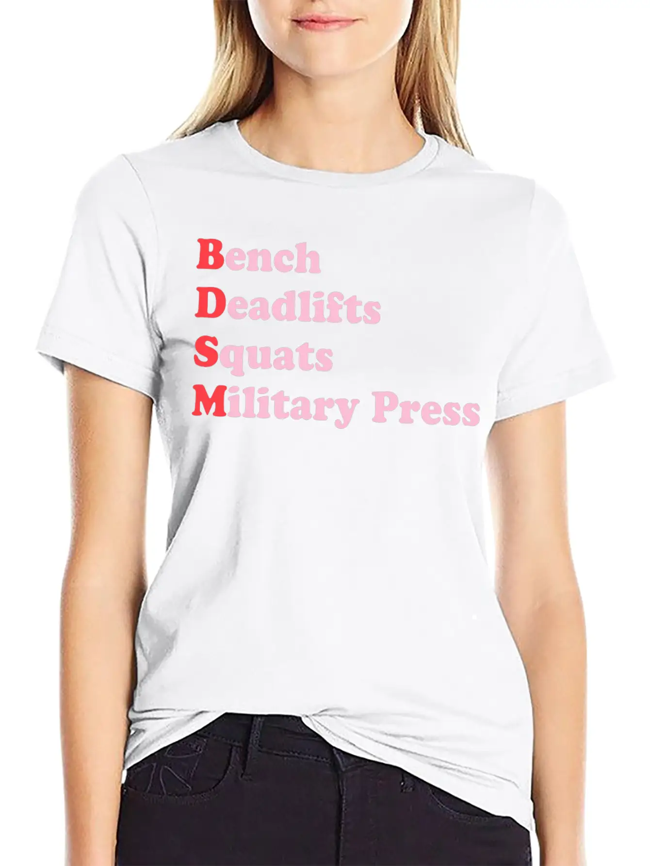 Bench Deadlifts Squats Military Press Apparel Stylish Everyday T-Shirt – Unisex Basic Cotton Tee