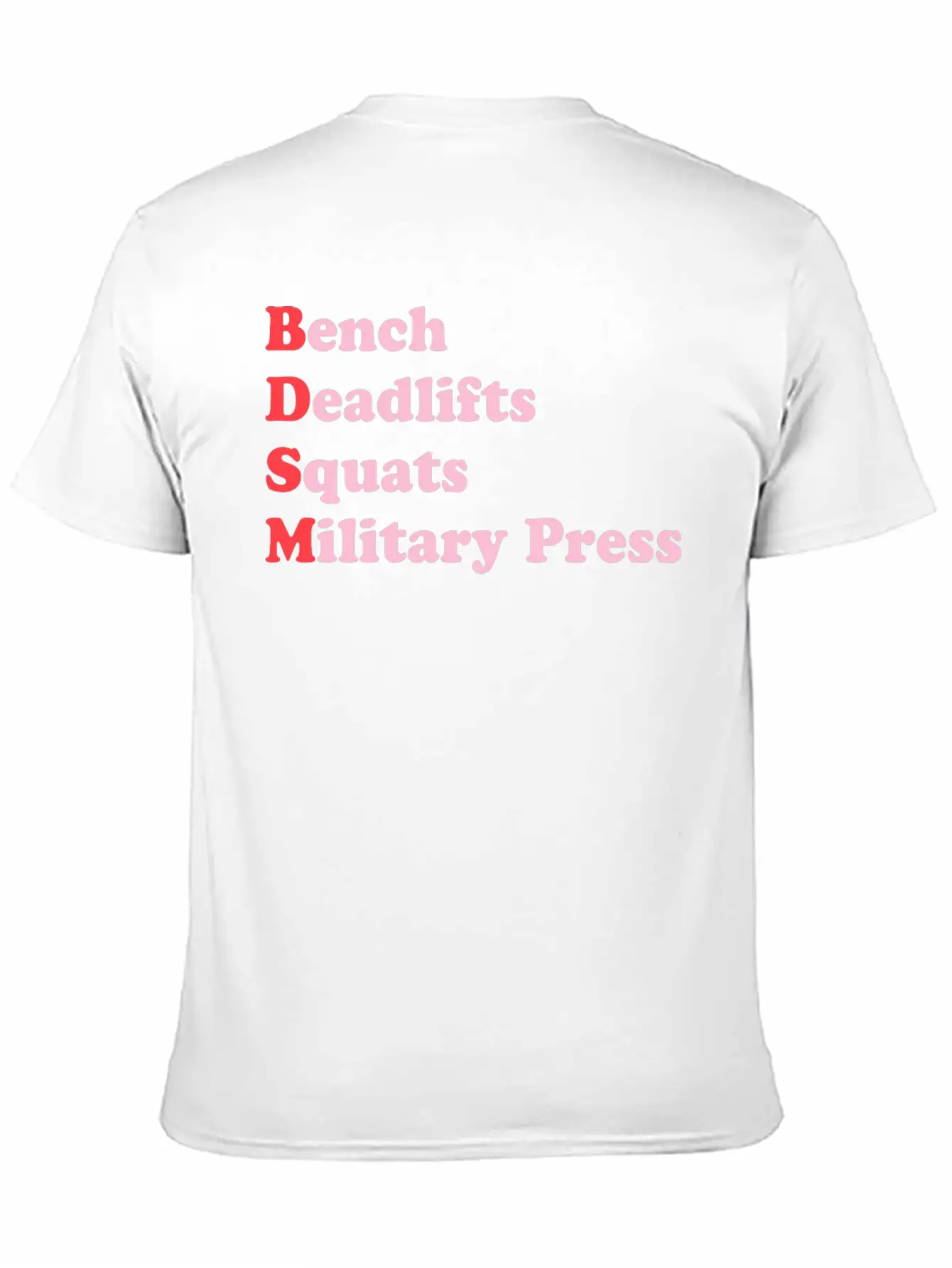 Bench Deadlifts Squats Military Press Apparel Stylish Everyday T-Shirt – Unisex Basic Cotton Tee