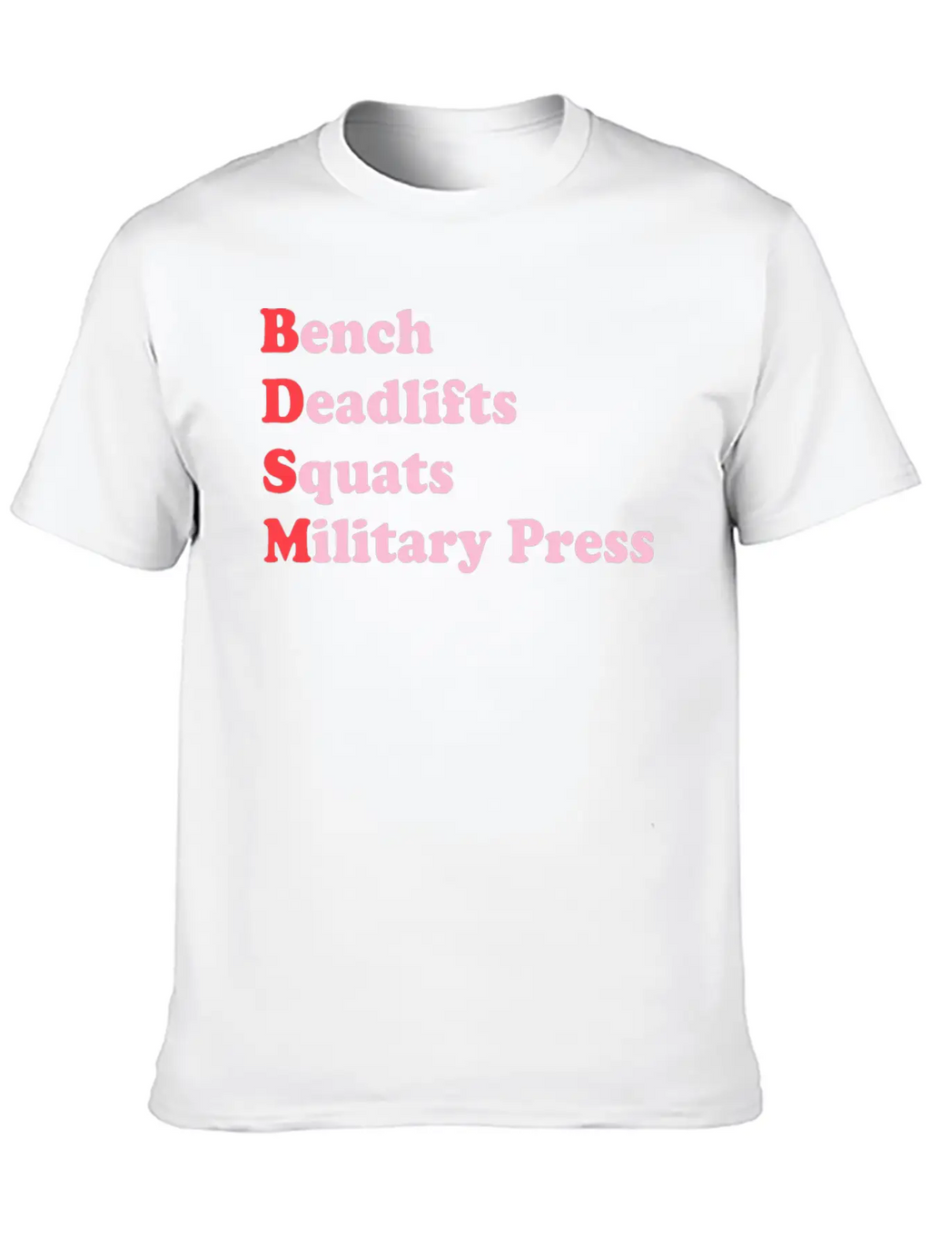 Bench Deadlifts Squats Military Press Apparel Stylish Everyday T-Shirt – Unisex Basic Cotton Tee