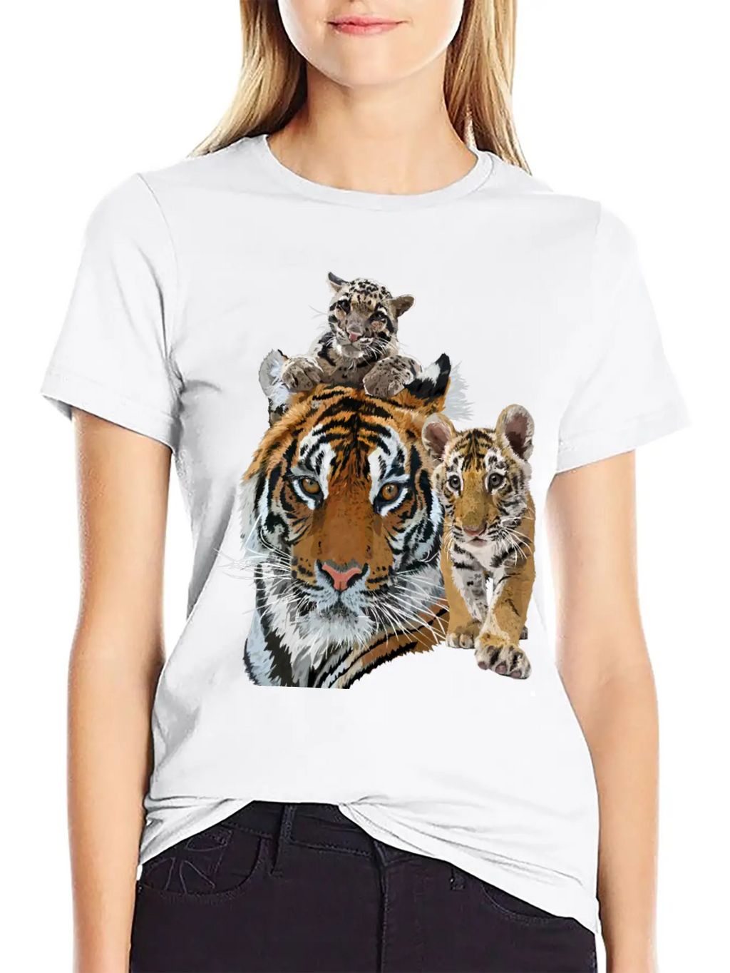 Bengal Tiger And Hazy Tiger Modern Fit Casual T-Shirt – Clean And Versatile Design