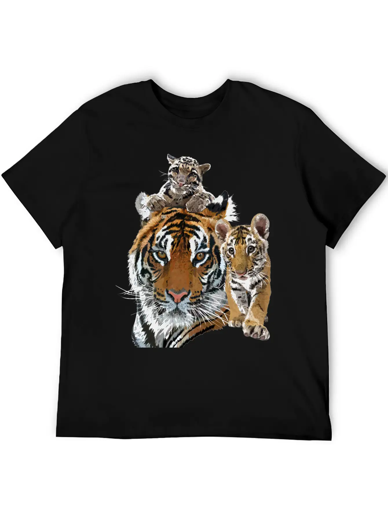 Bengal Tiger And Hazy Tiger Modern Fit Casual T-Shirt – Clean And Versatile Design
