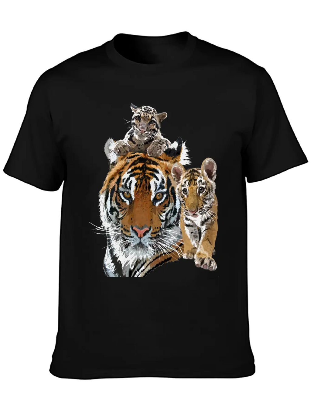 Bengal Tiger And Hazy Tiger Modern Fit Casual T-Shirt – Clean And Versatile Design