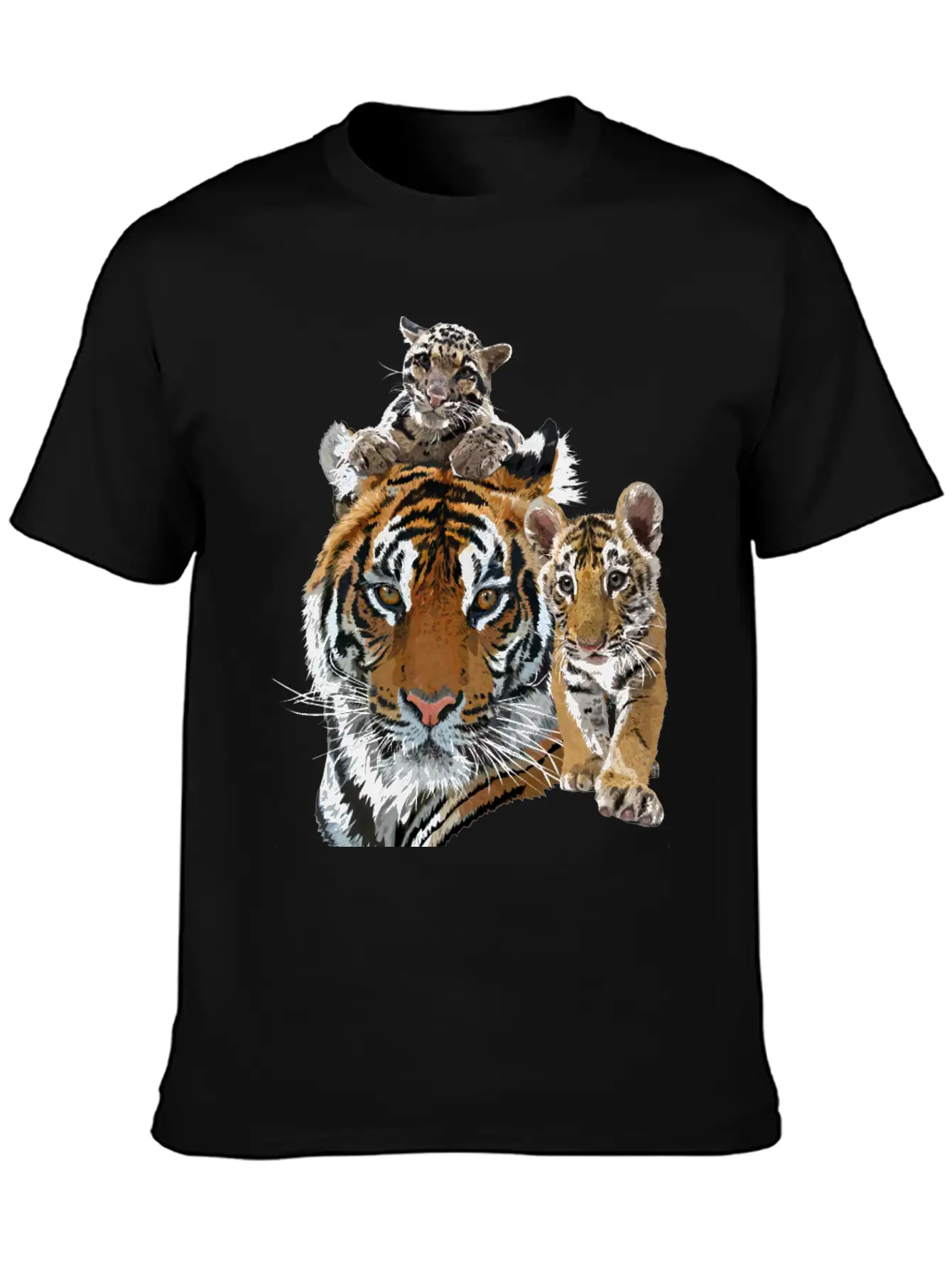 Bengal Tiger And Hazy Tiger Modern Fit Casual T-Shirt – Clean And Versatile Design