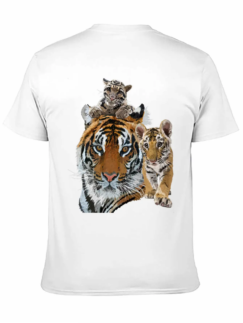 Bengal Tiger And Hazy Tiger Modern Fit Casual T-Shirt – Clean And Versatile Design
