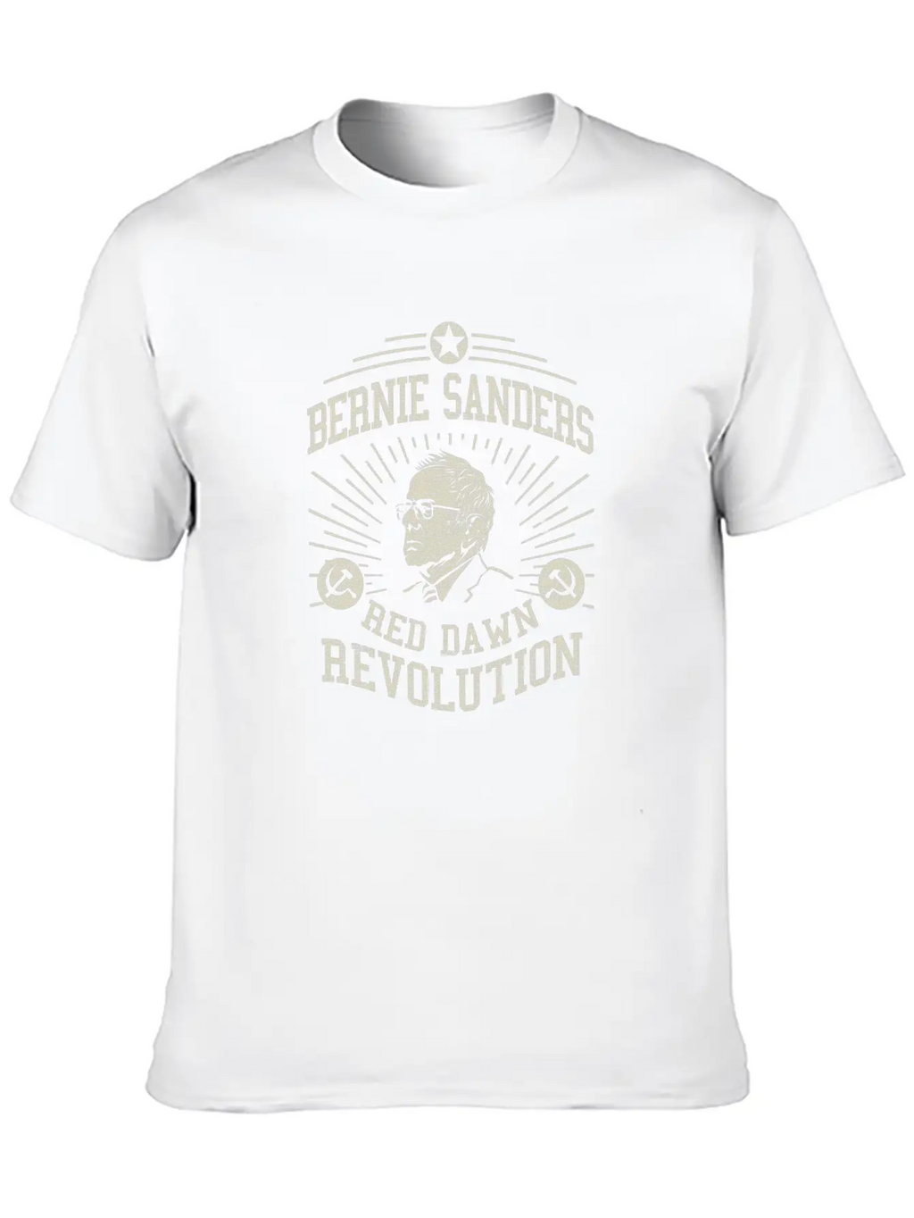 Bernie Red Dawn Revolution Timeless Short Sleeve Tee – Comfy And Minimalist Design