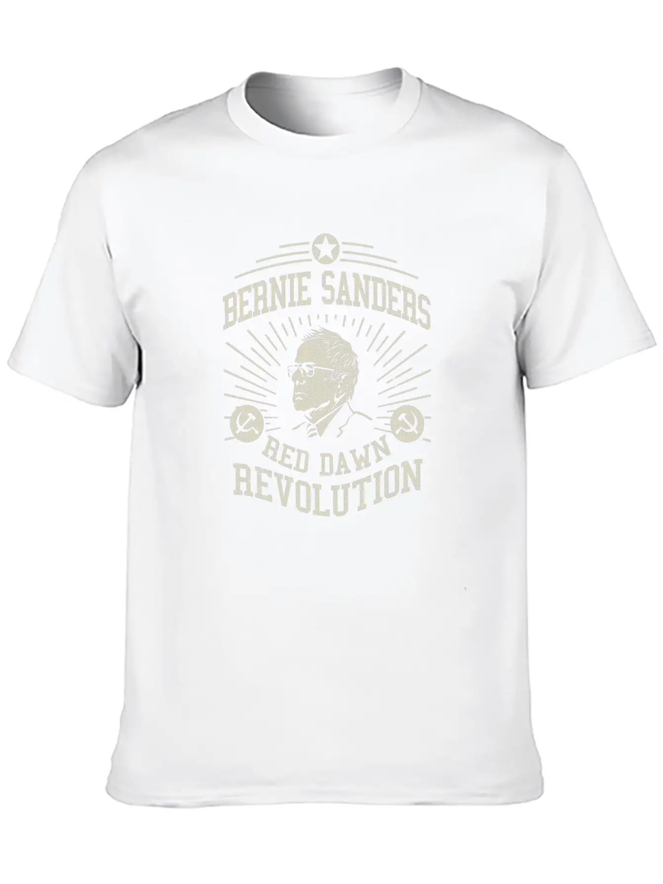 Bernie Red Dawn Revolution Timeless Short Sleeve Tee – Comfy And Minimalist Design