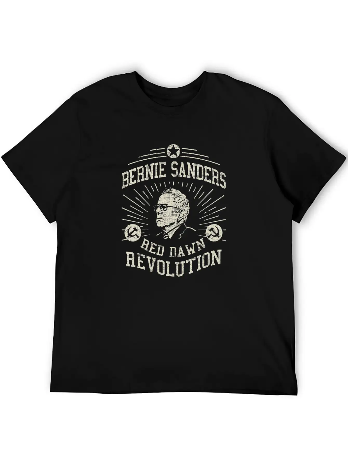 Bernie Red Dawn Revolution Timeless Short Sleeve Tee – Comfy And Minimalist Design