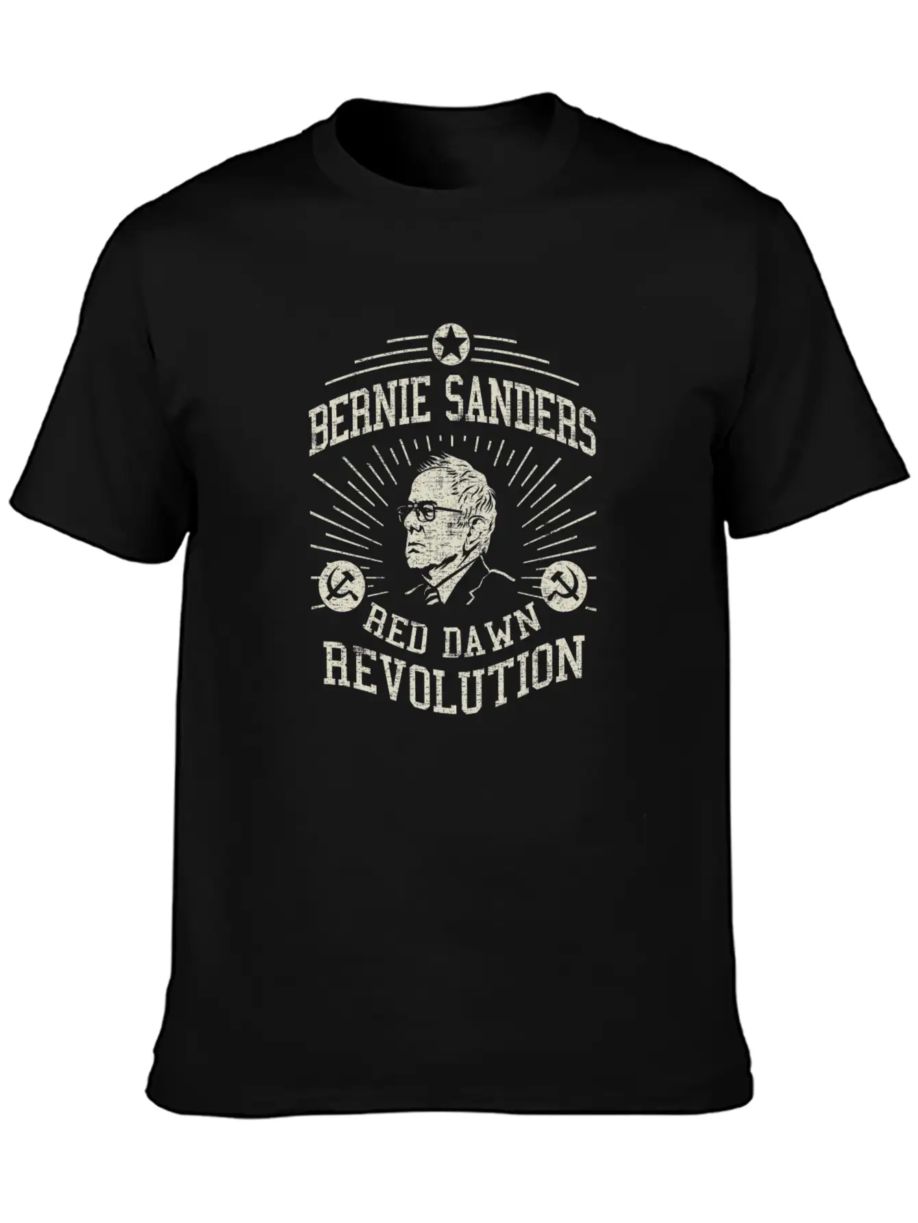Bernie Red Dawn Revolution Timeless Short Sleeve Tee – Comfy And Minimalist Design