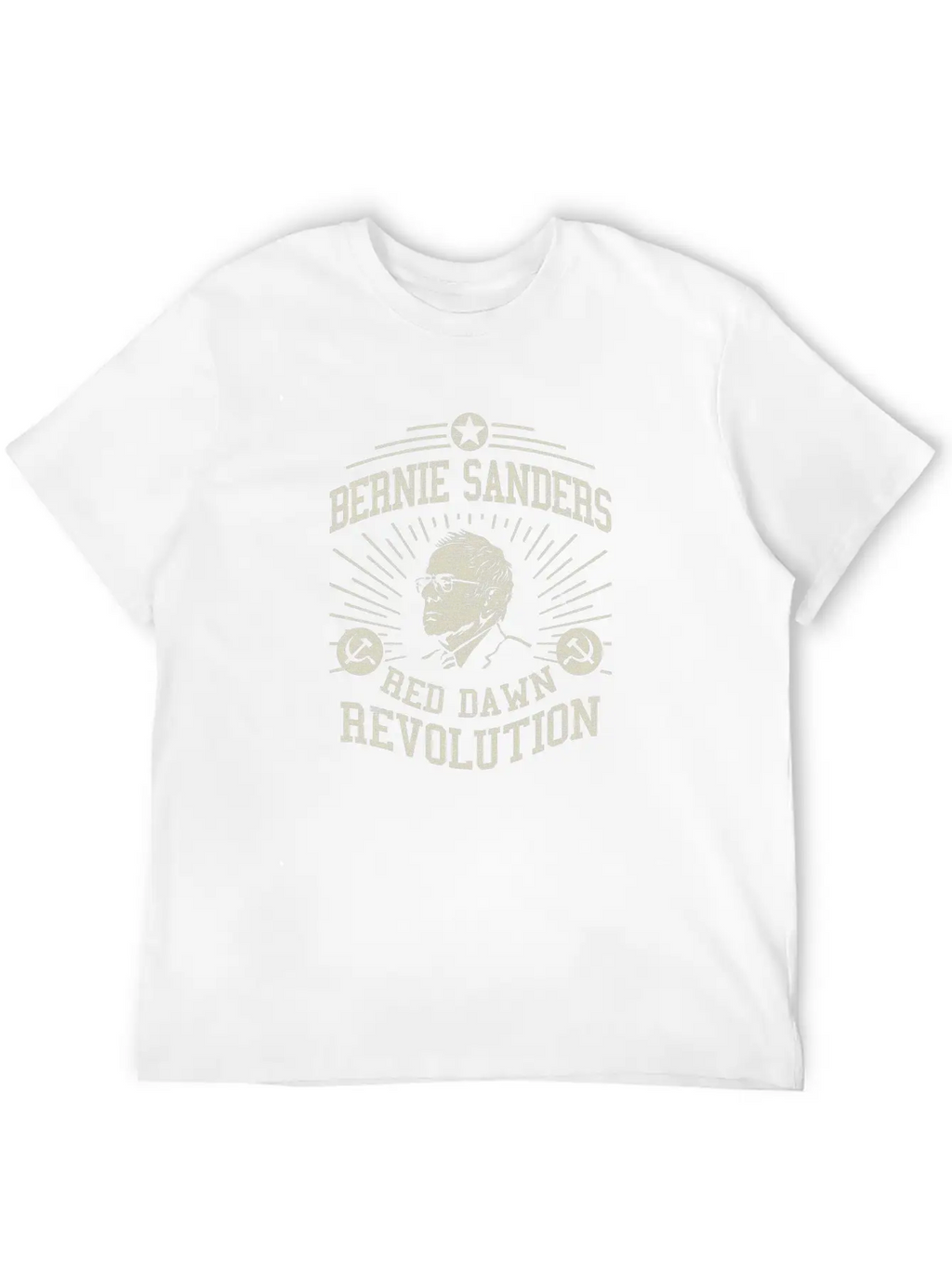 Bernie Red Dawn Revolution Timeless Short Sleeve Tee – Comfy And Minimalist Design