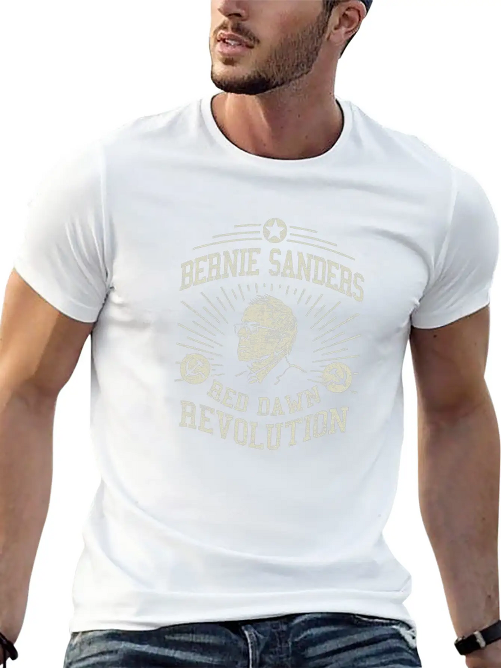 Bernie Red Dawn Revolution Timeless Short Sleeve Tee – Comfy And Minimalist Design