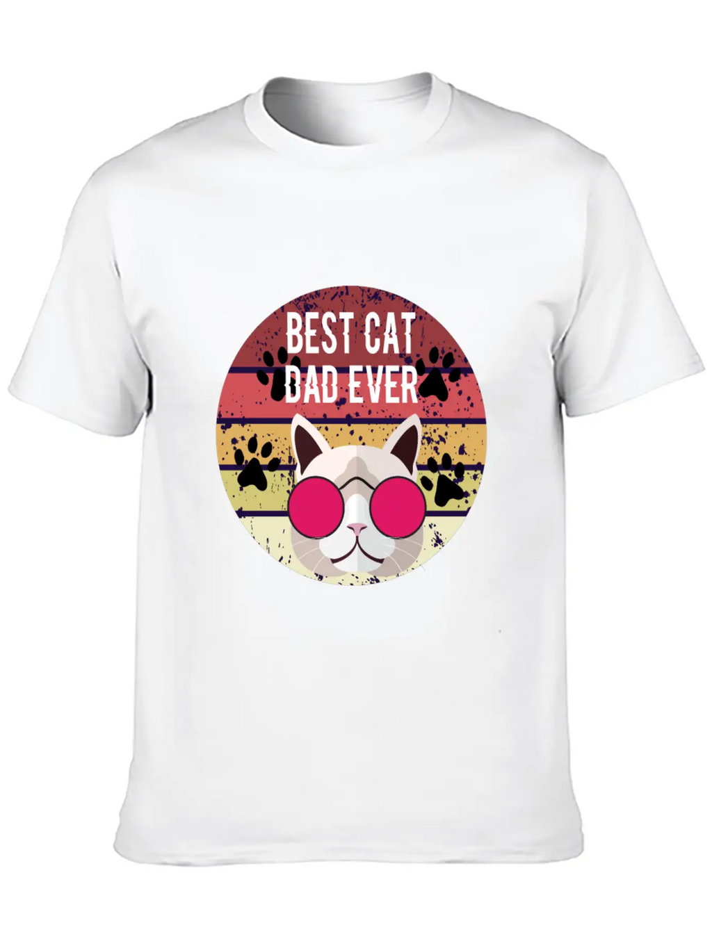 Best Cat Dad Ever Essential Cotton Tee For Daily Outfits – Unisex Style