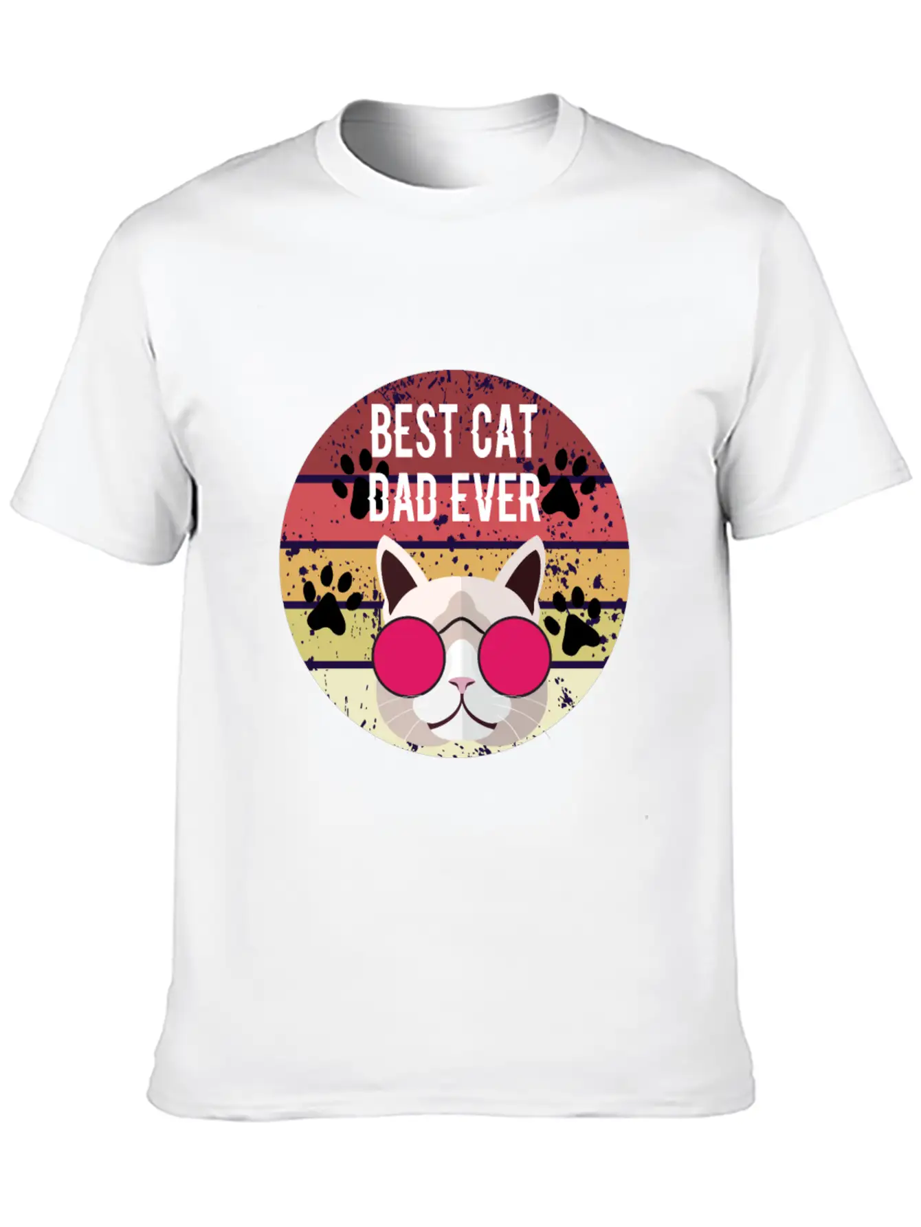 Best Cat Dad Ever Essential Cotton Tee For Daily Outfits – Unisex Style