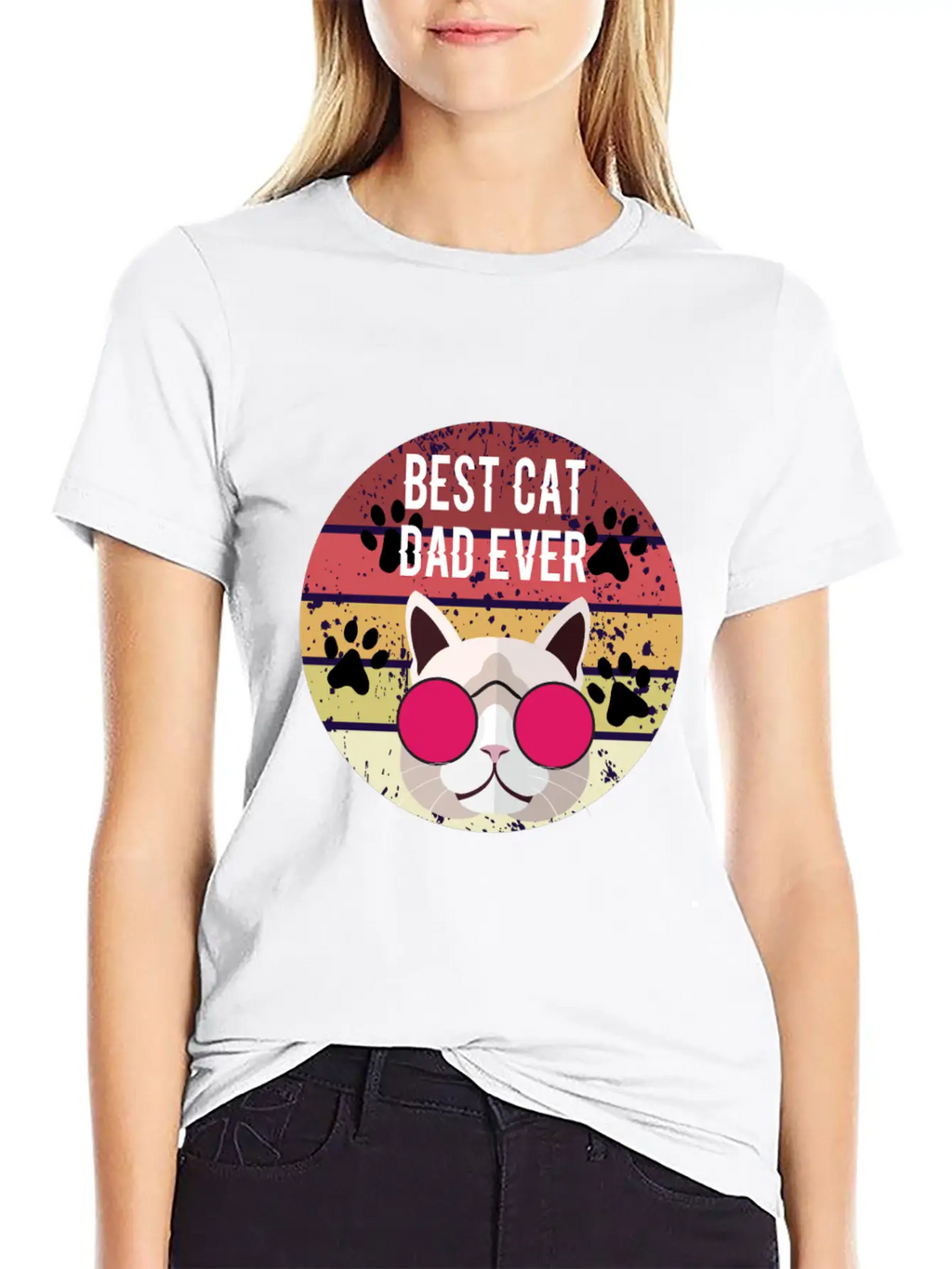 Best Cat Dad Ever Essential Cotton Tee For Daily Outfits – Unisex Style