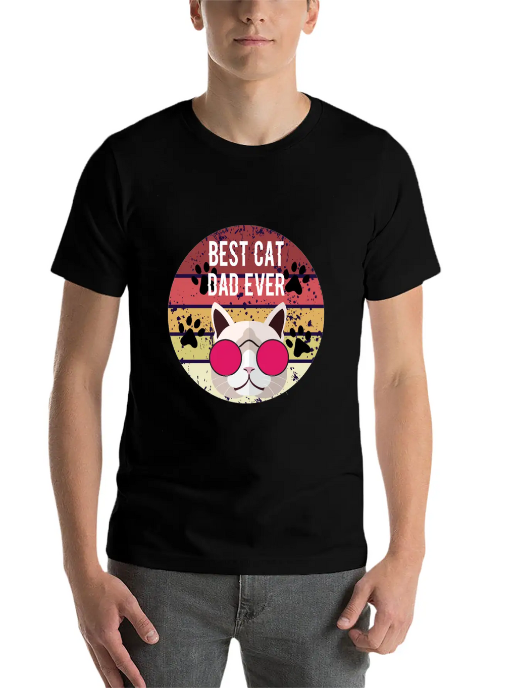 Best Cat Dad Ever Essential Cotton Tee For Daily Outfits – Unisex Style