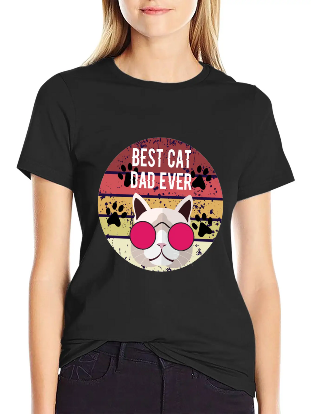 Best Cat Dad Ever Essential Cotton Tee For Daily Outfits – Unisex Style