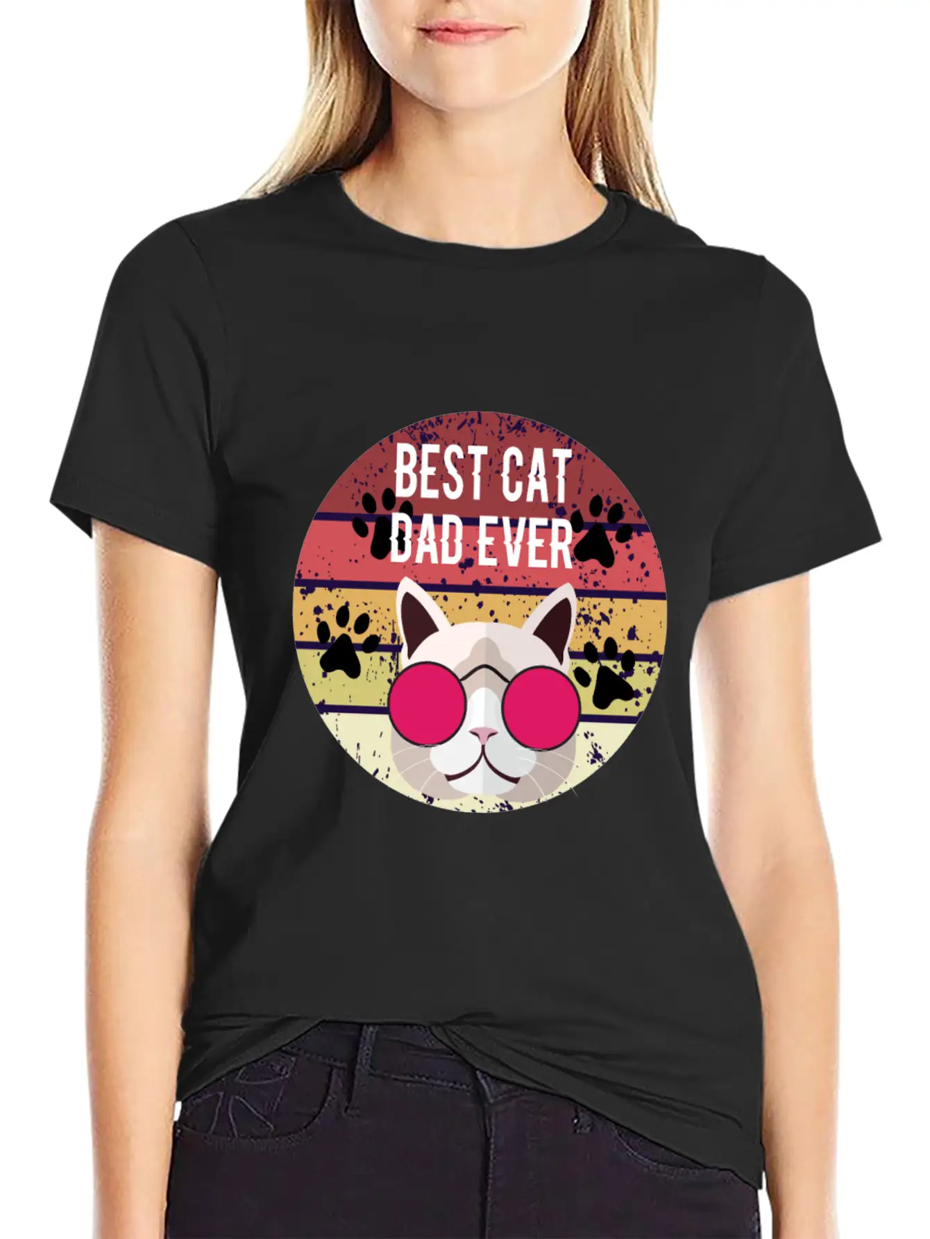 Best Cat Dad Ever Essential Cotton Tee For Daily Outfits – Unisex Style
