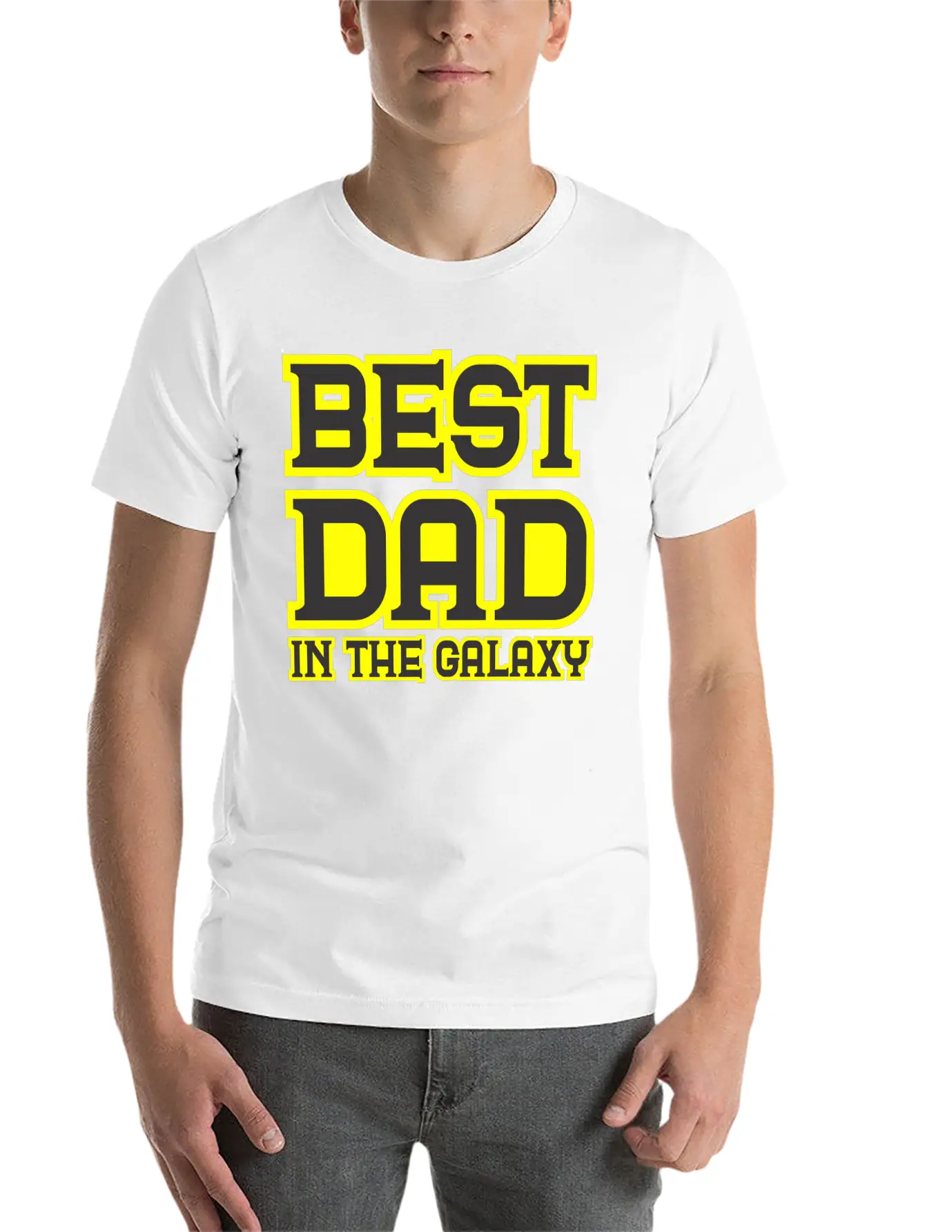 BEST DAD IN THE GALAXY Essential Cotton Tee For Daily Outfits – Unisex Style