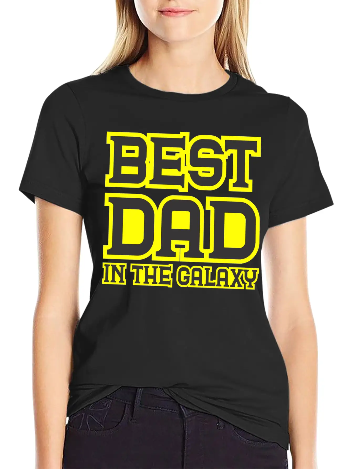BEST DAD IN THE GALAXY Essential Cotton Tee For Daily Outfits – Unisex Style