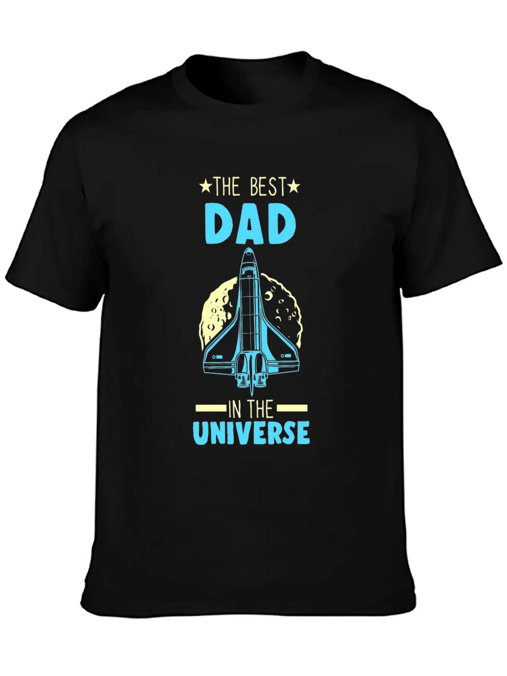 Best Dad Universe Astronaut Father Timeless Short Sleeve Tee – Comfy And Minimalist Design