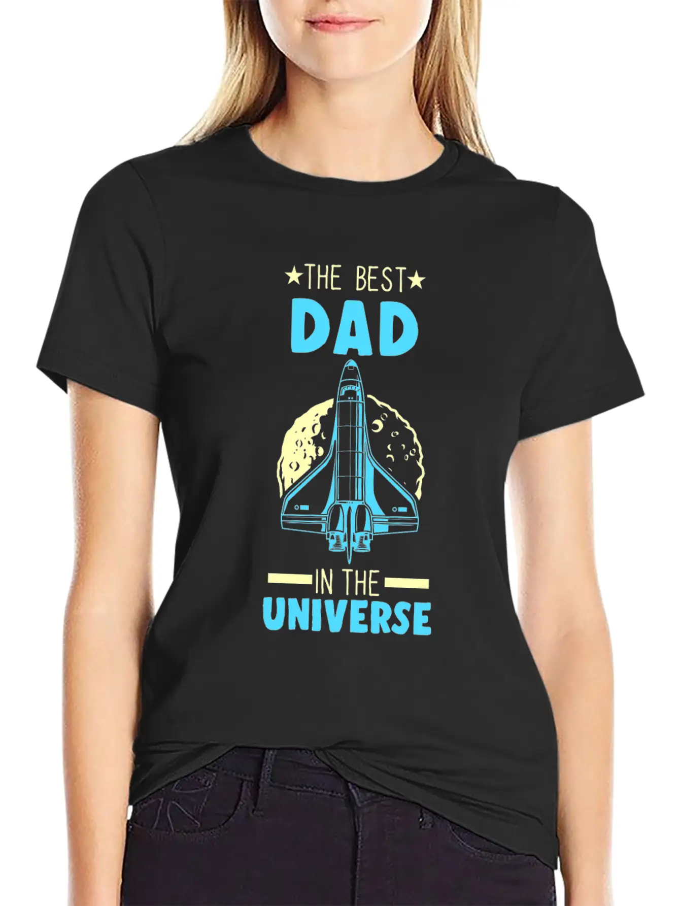 Best Dad Universe Astronaut Father Timeless Short Sleeve Tee – Comfy And Minimalist Design