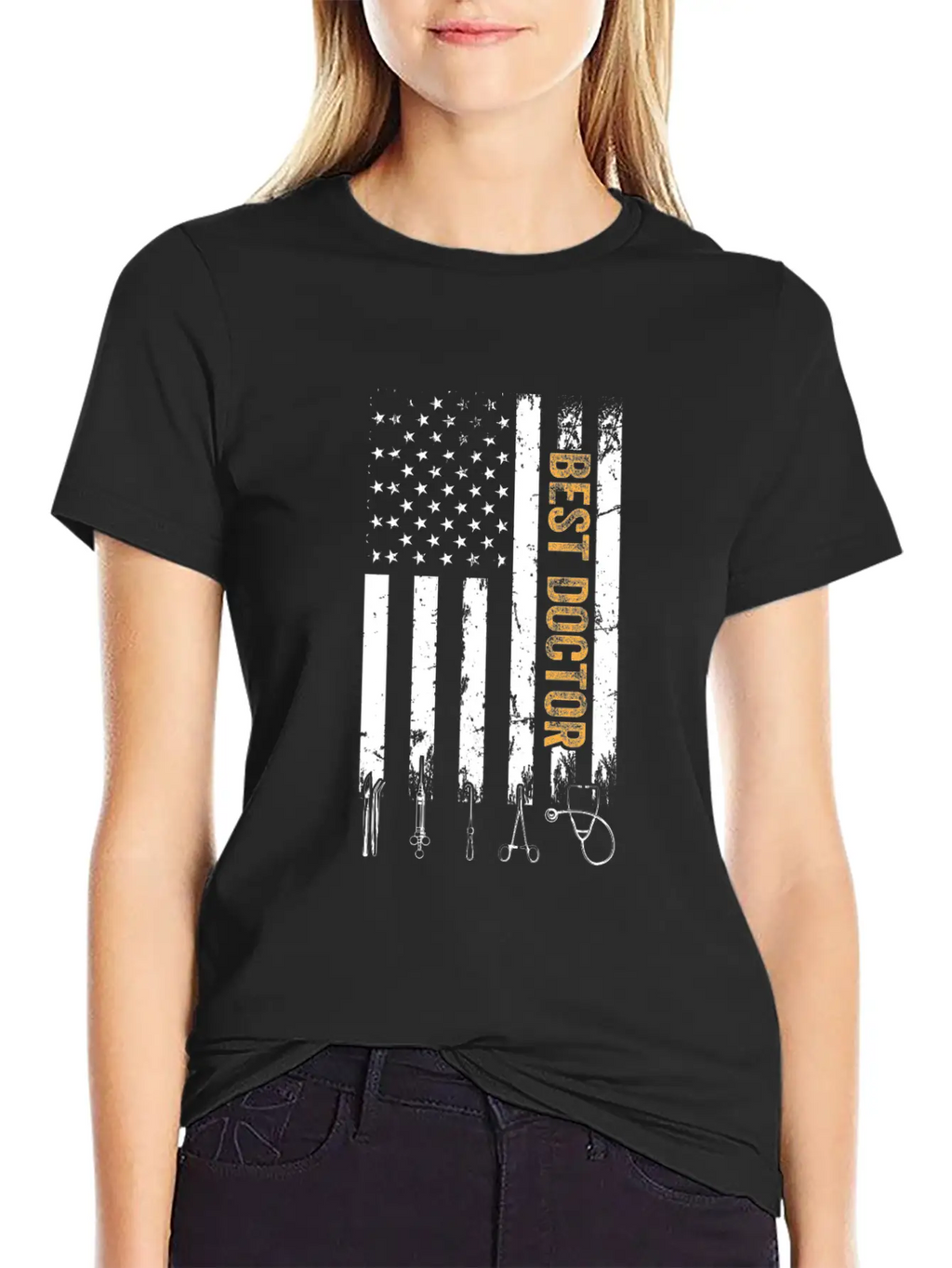 Best Doctor US Flag Doctor Classic Cotton Tee – Unisex Comfort For Any Season