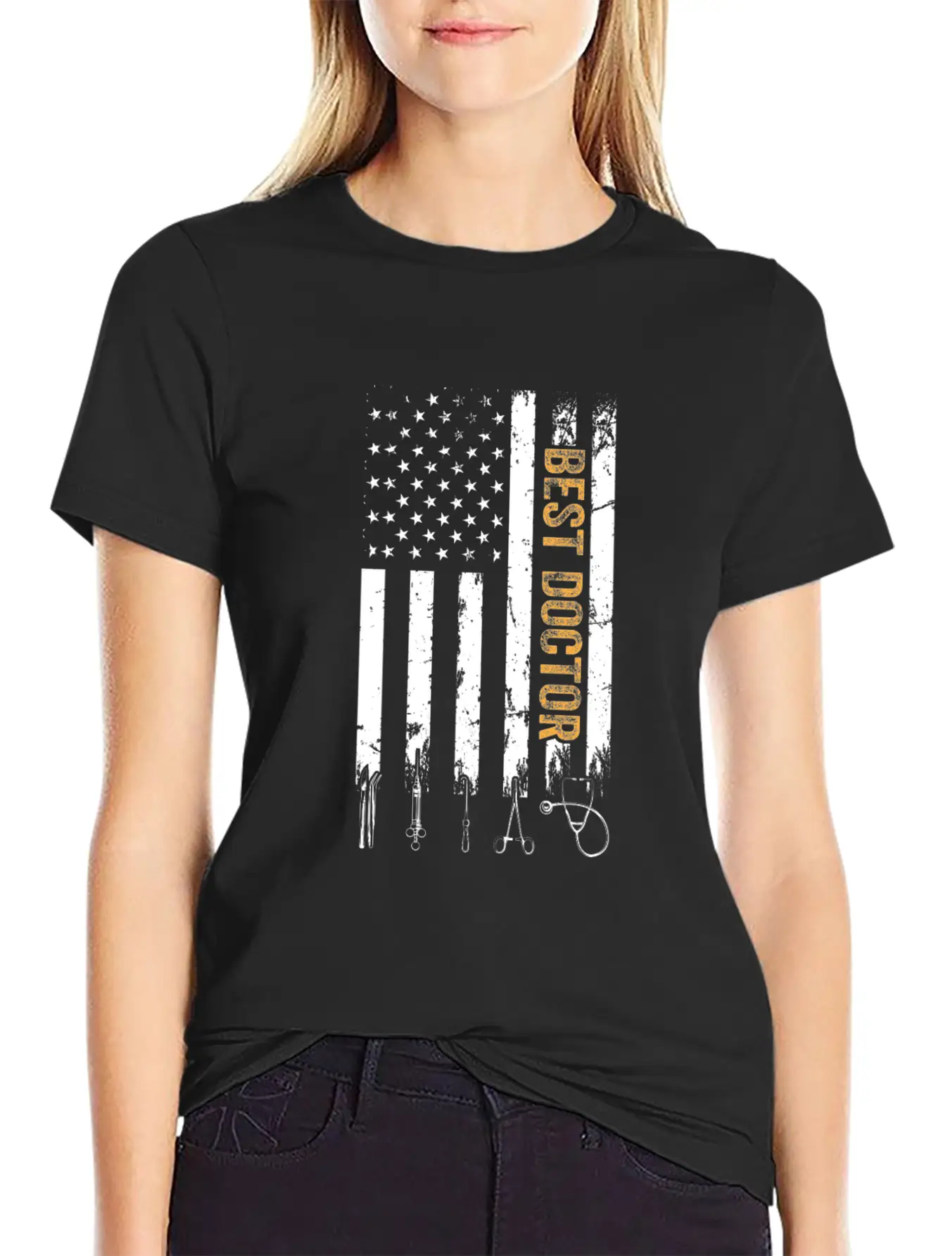 Best Doctor US Flag Doctor Classic Cotton Tee – Unisex Comfort For Any Season