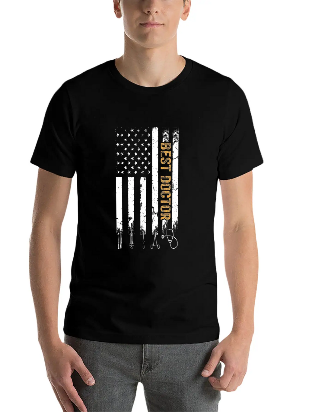 Best Doctor US Flag Doctor Classic Cotton Tee – Unisex Comfort For Any Season