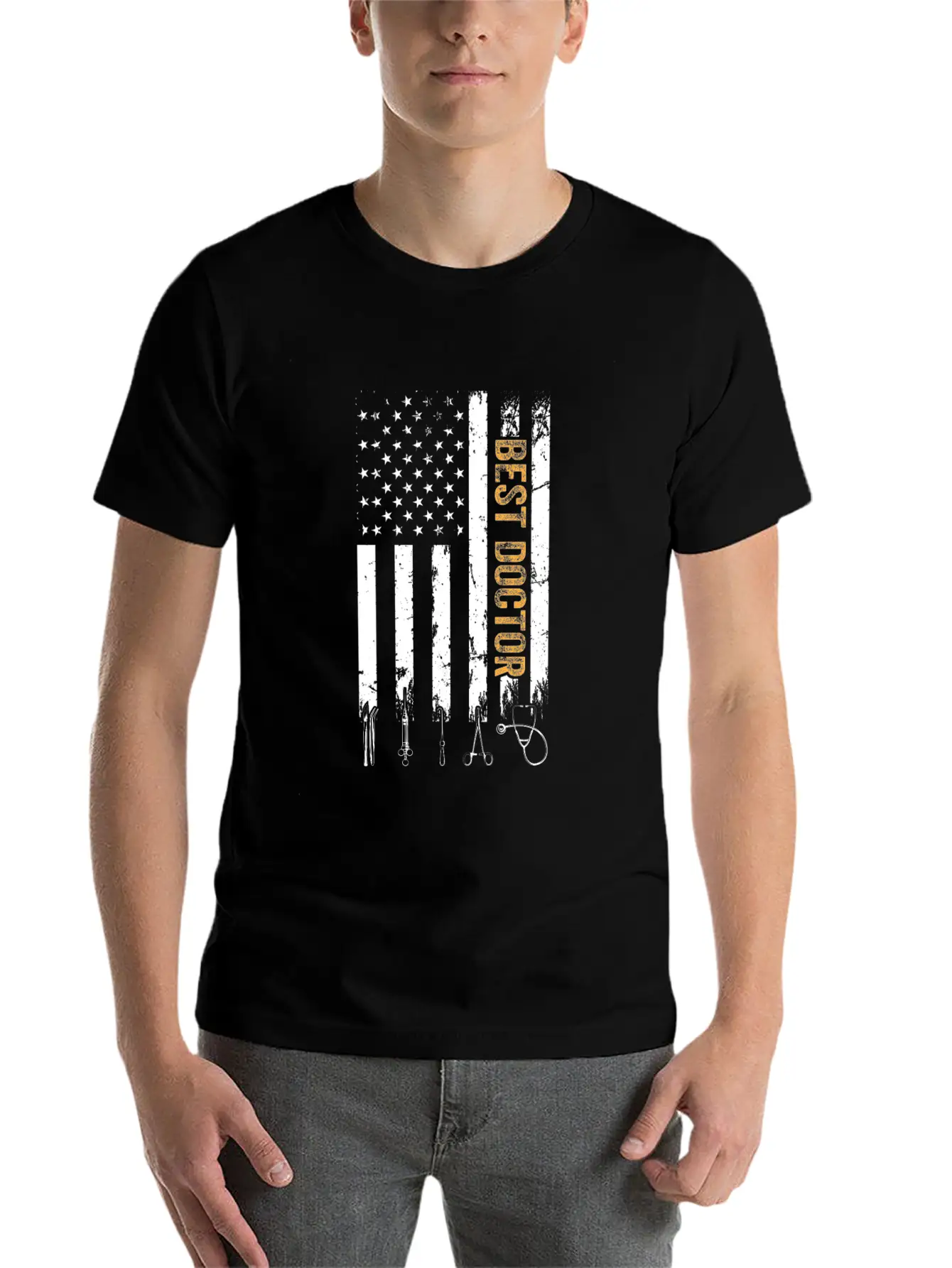 Best Doctor US Flag Doctor Classic Cotton Tee – Unisex Comfort For Any Season