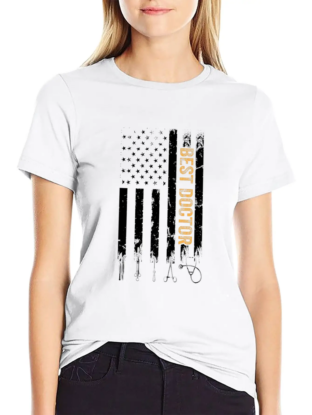 Best Doctor US Flag Doctor Classic Cotton Tee – Unisex Comfort For Any Season