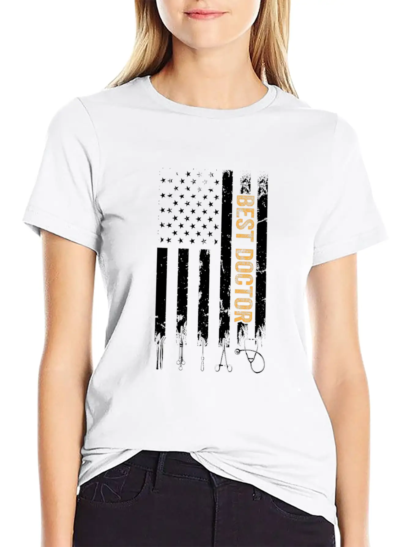 Best Doctor US Flag Doctor Classic Cotton Tee – Unisex Comfort For Any Season