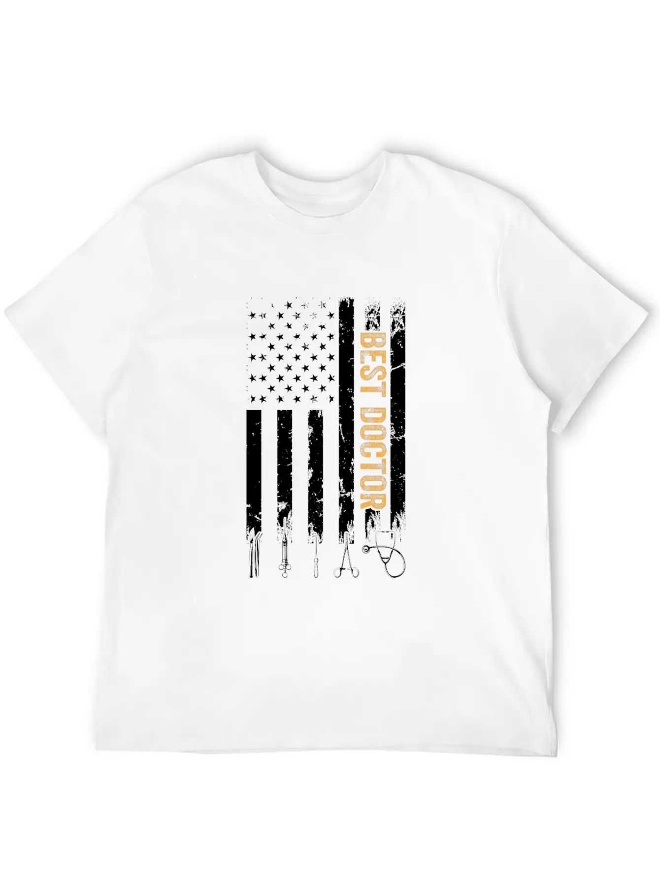 Best Doctor US Flag Doctor Classic Cotton Tee – Unisex Comfort For Any Season